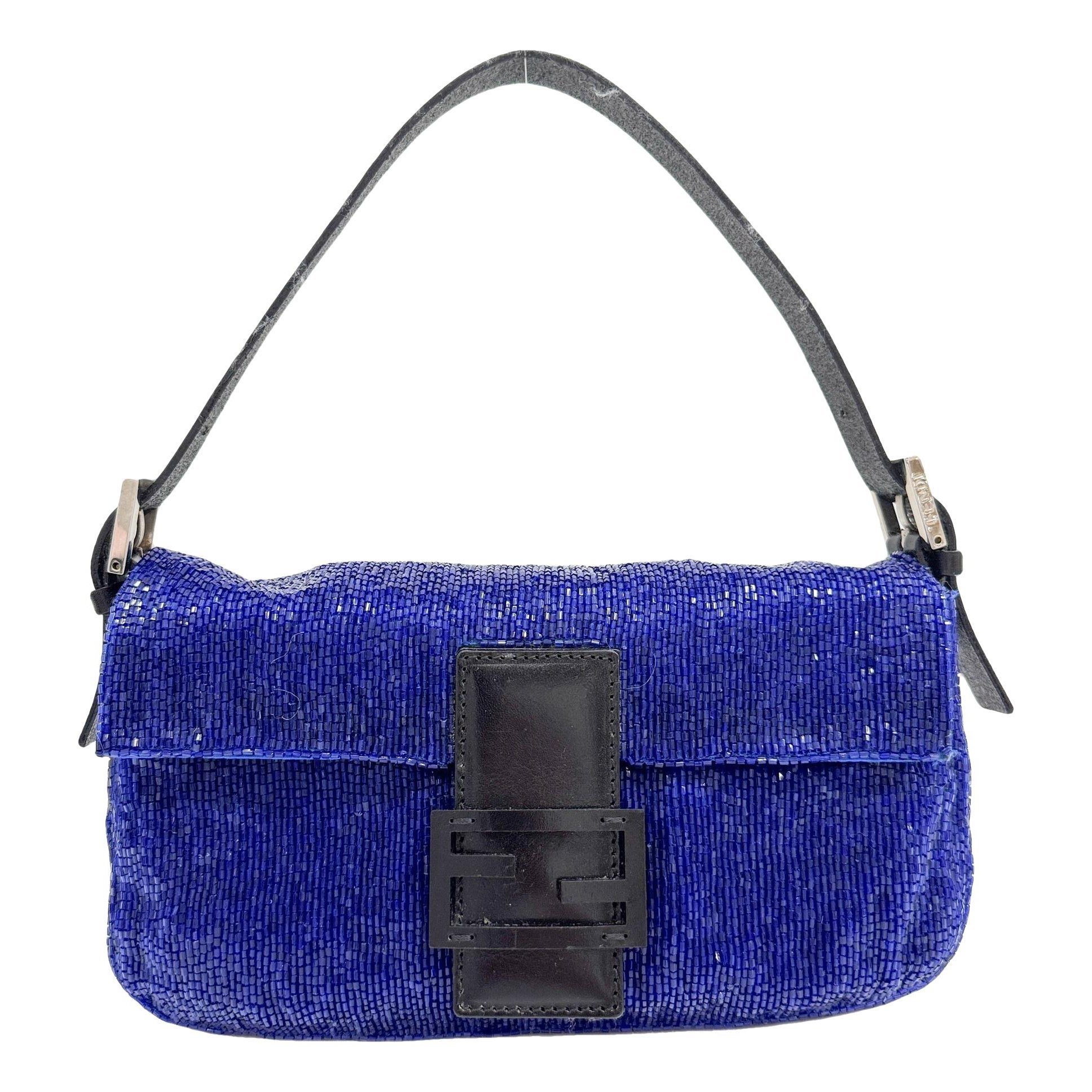 Baguette glitter handbag