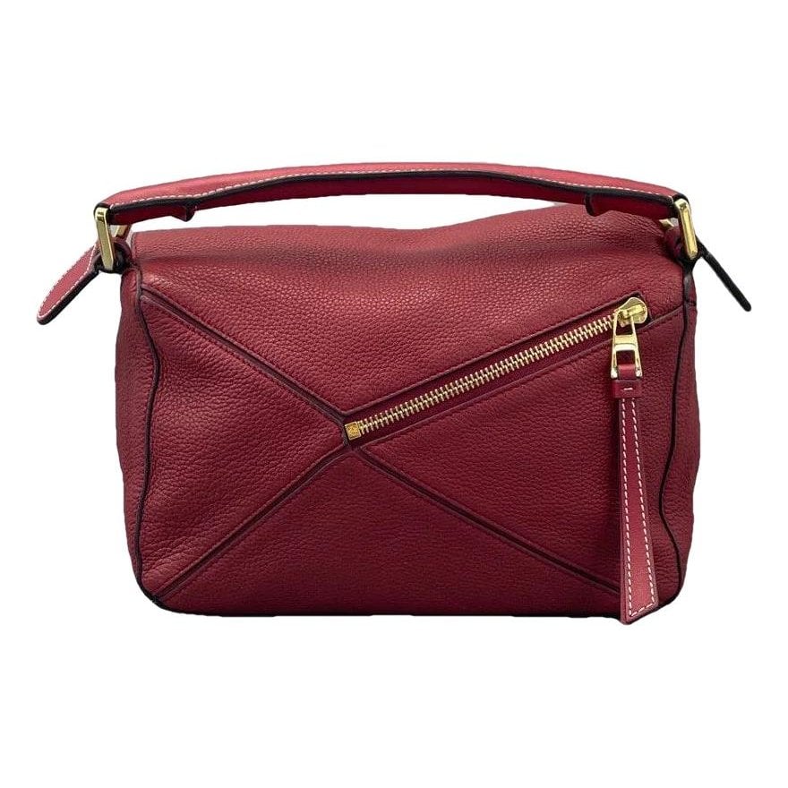 Puzzle leather crossbody bag