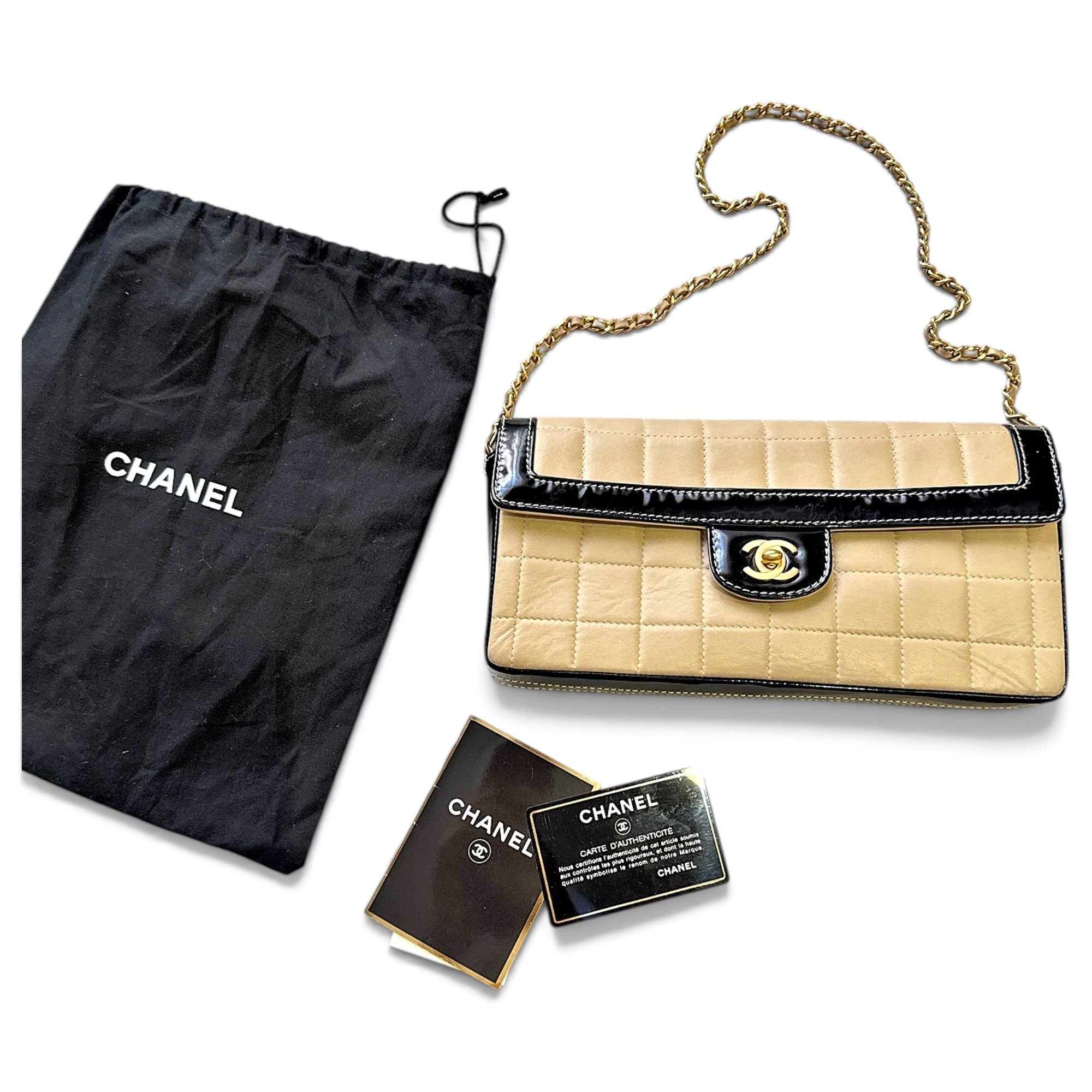East West Chocolate Bar leather handbag