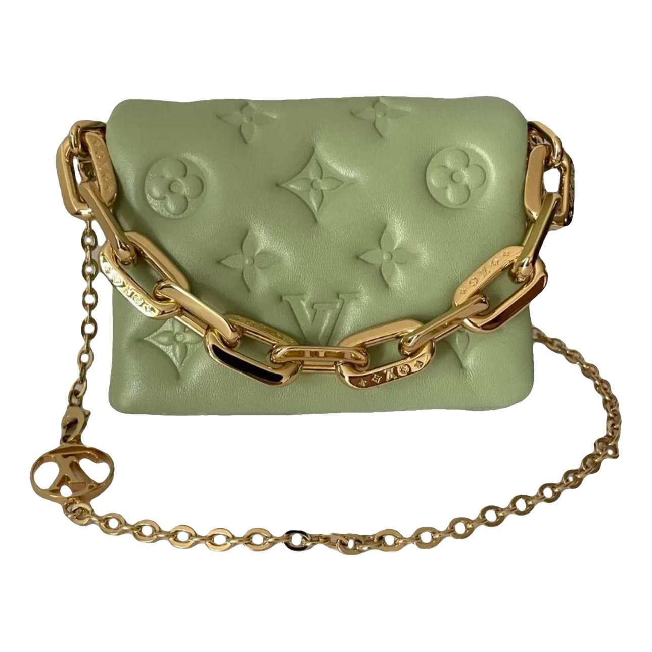 Coussin leather crossbody bag