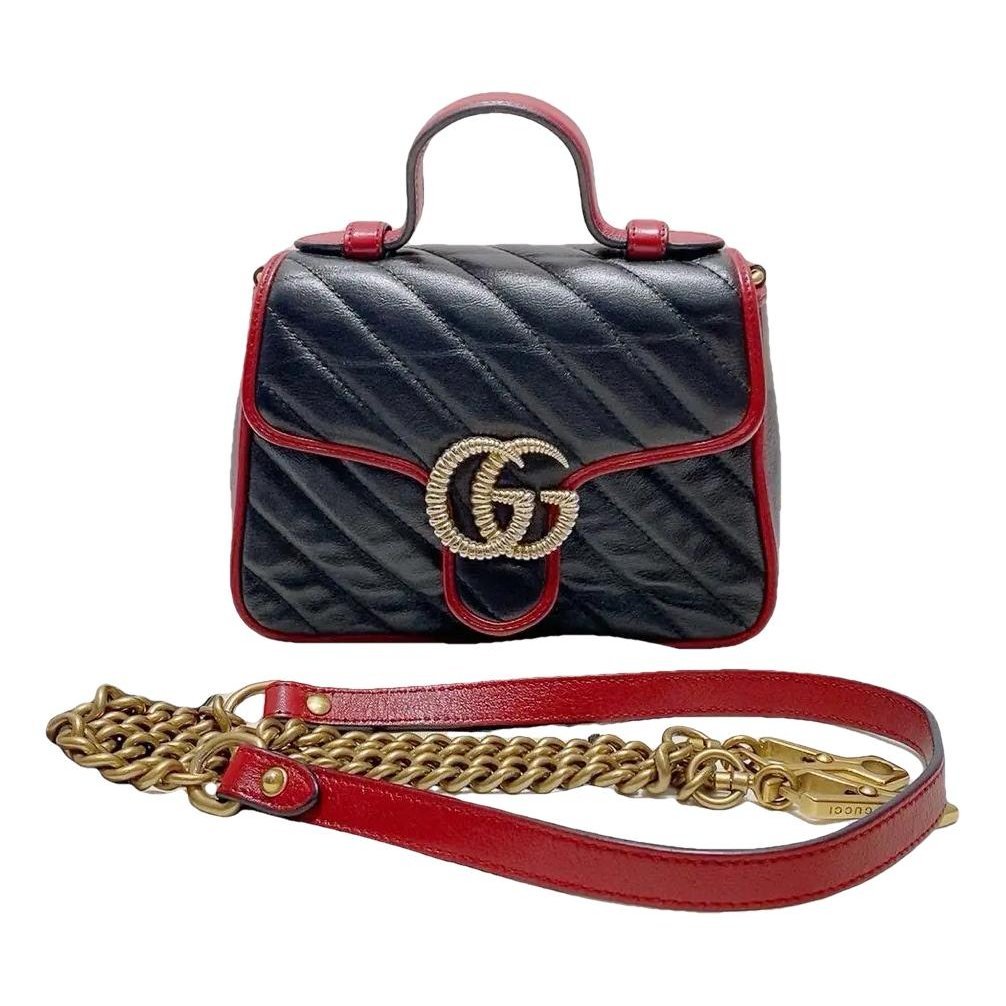 GG Marmont Flap leather handbag