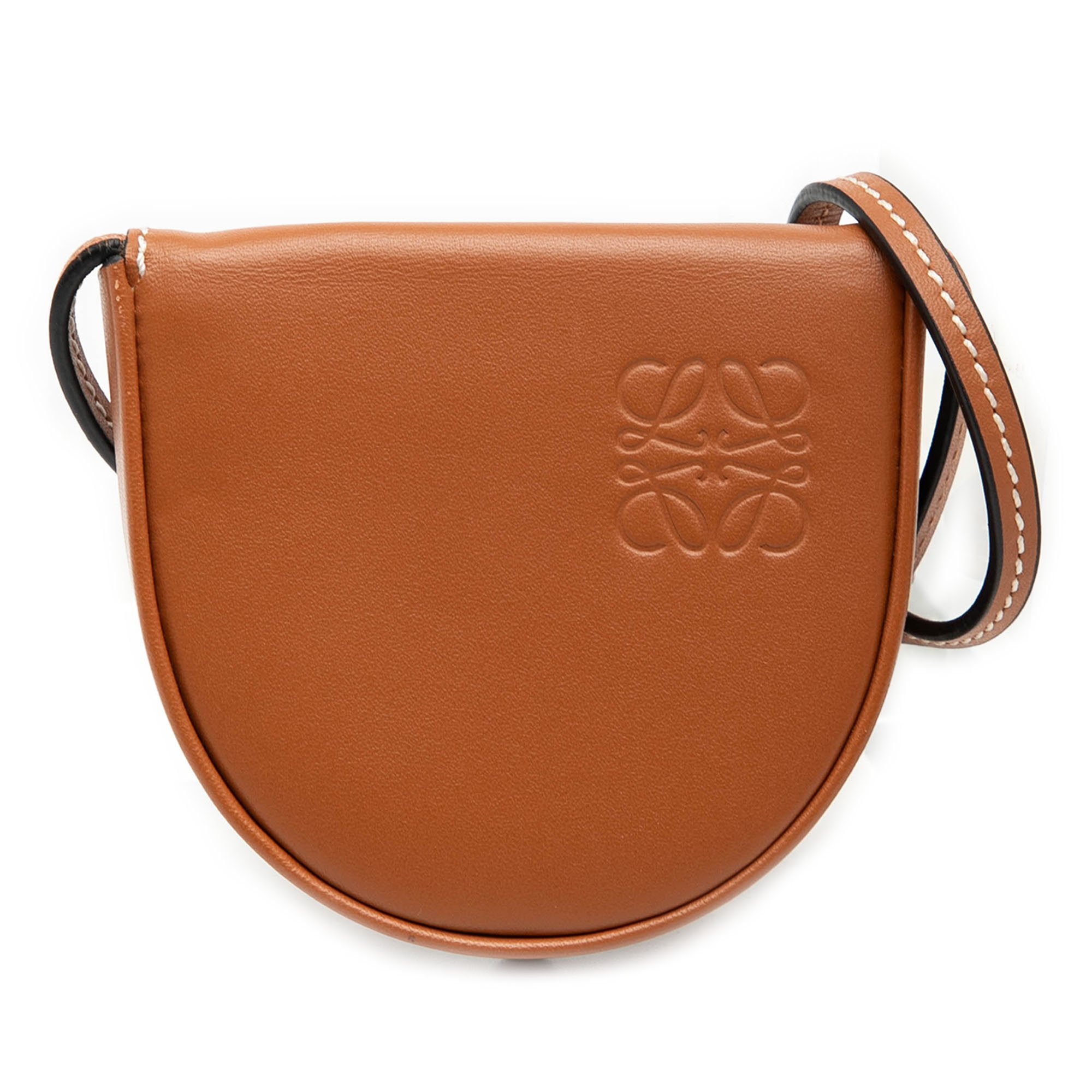 Heel leather handbag