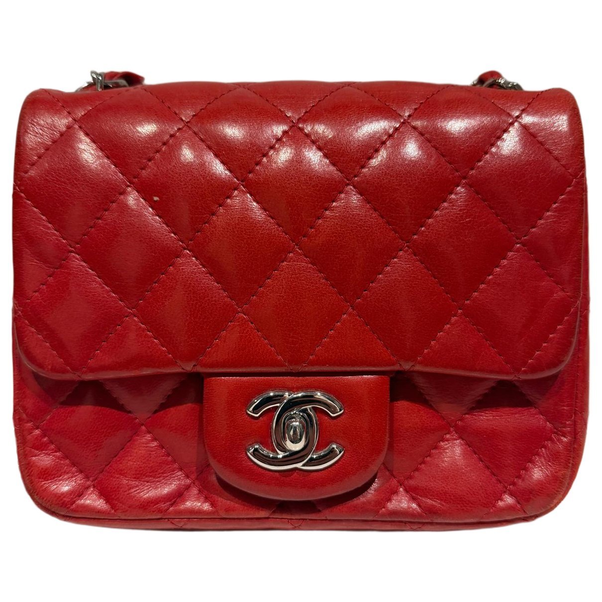 Wallet On Chain leather crossbody bag