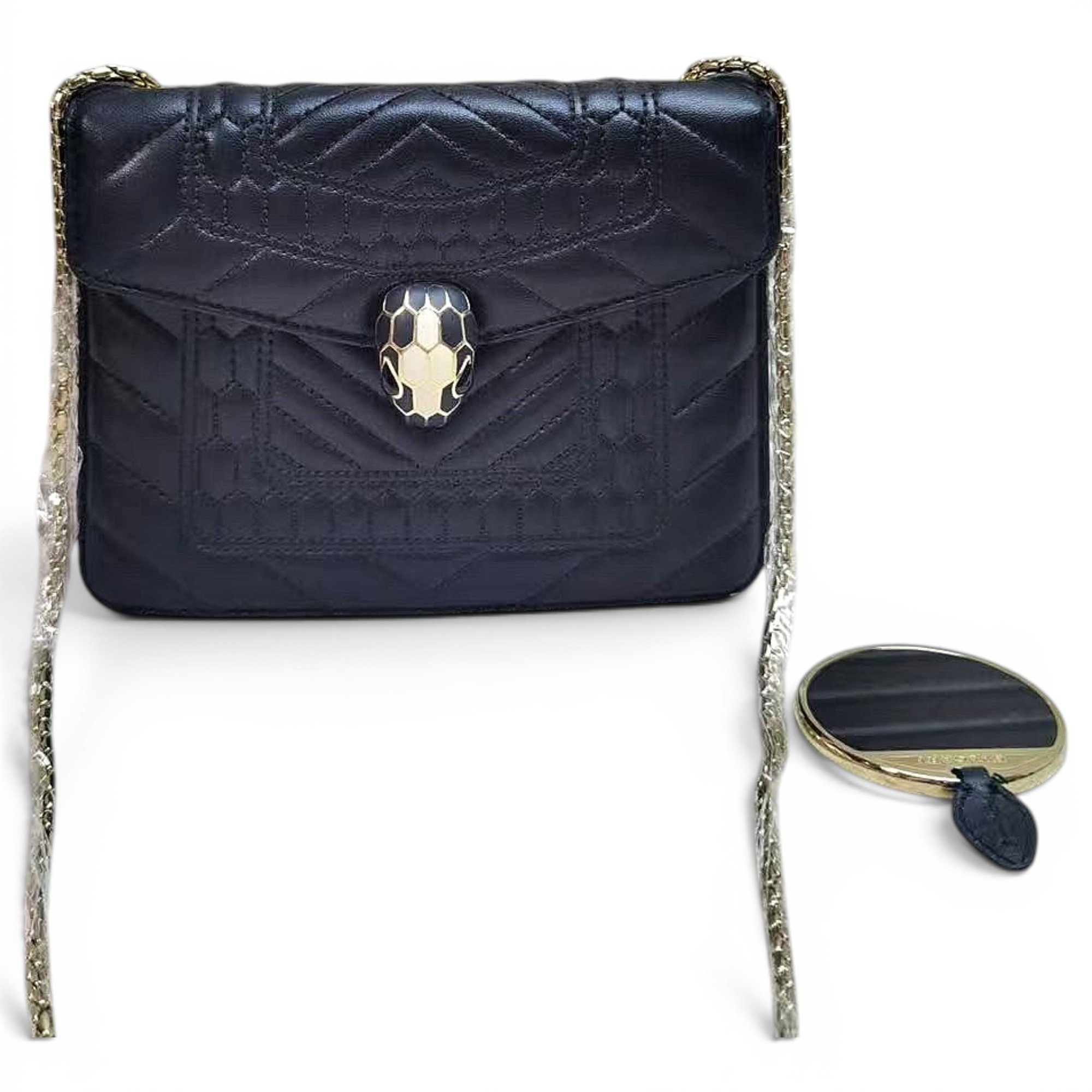 Serpenti leather handbag