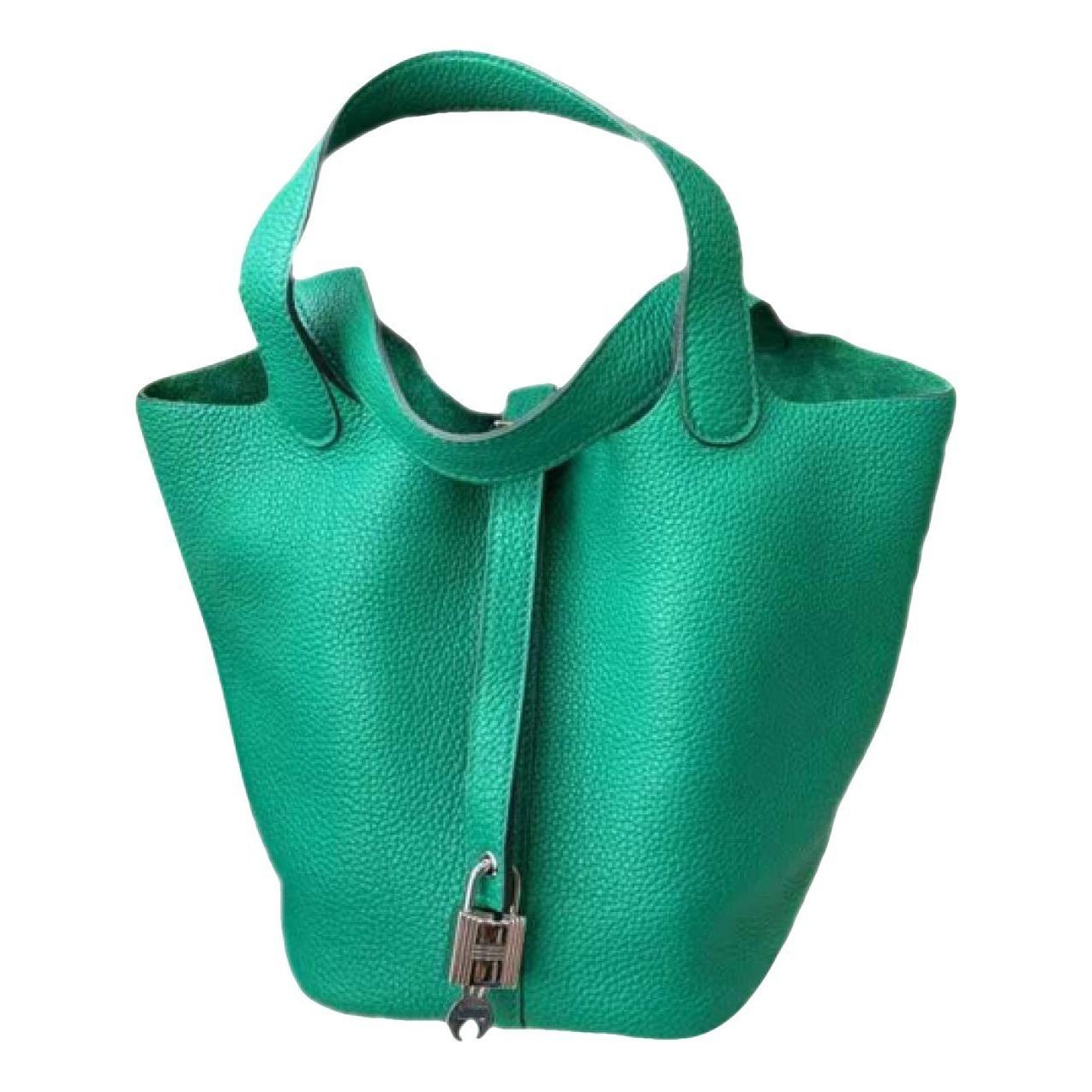 Picotin leather tote