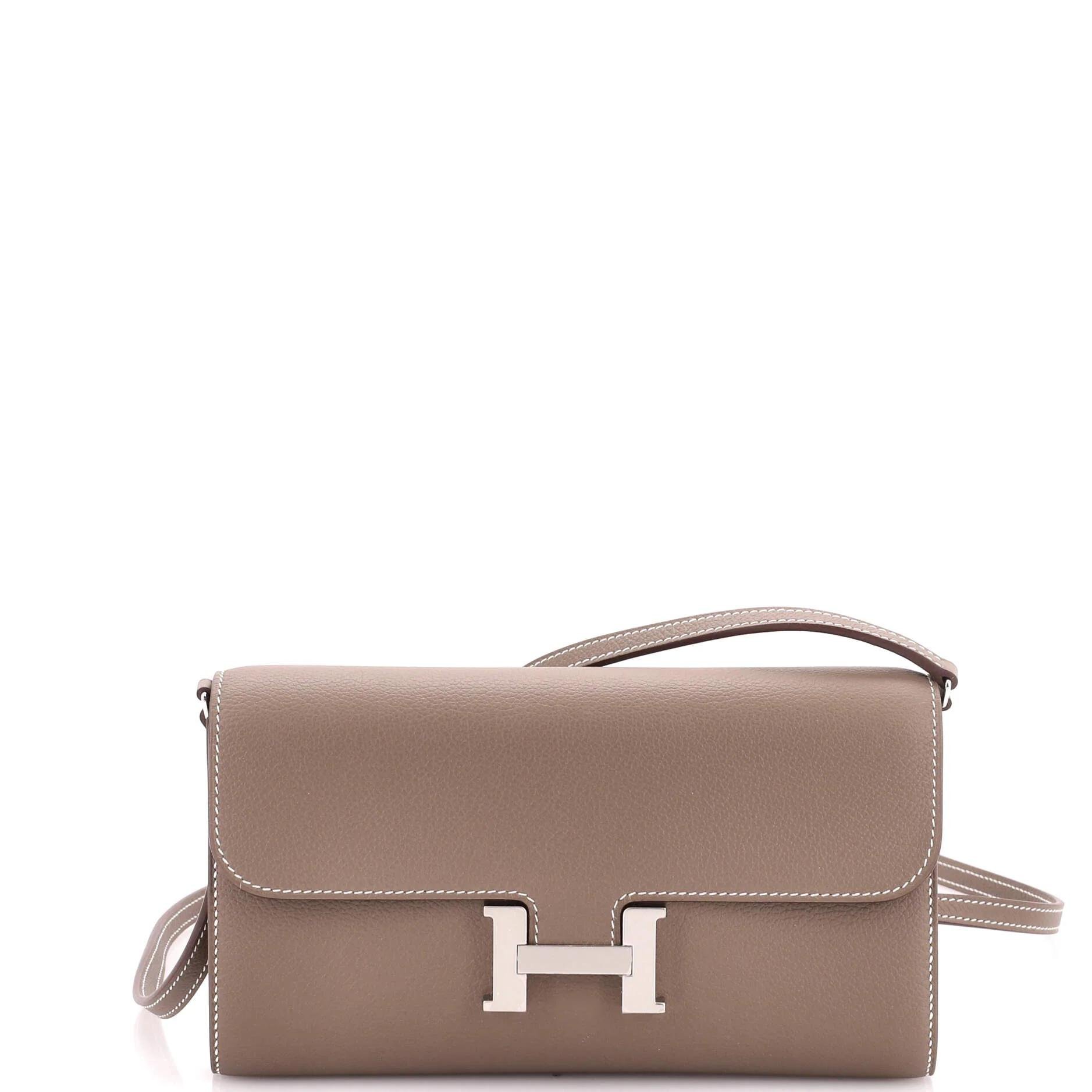 Leather clutch bag