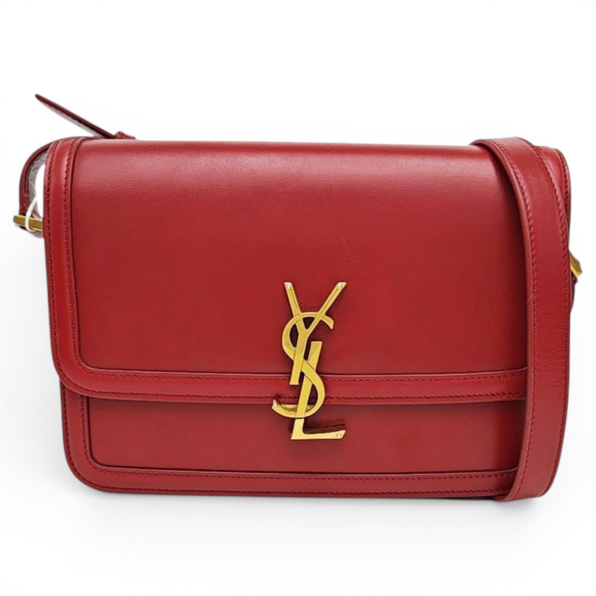 Solférino leather handbag
