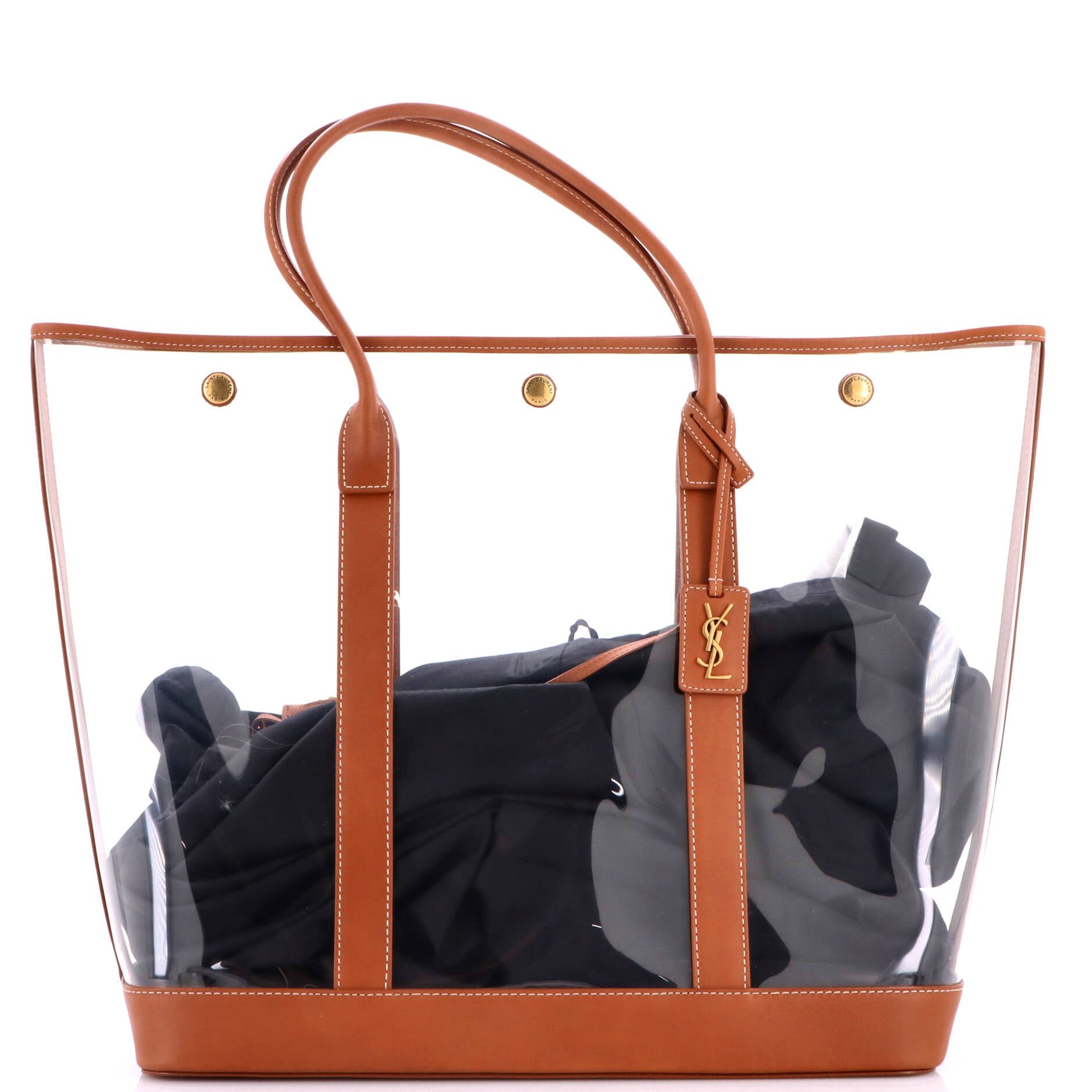 Severine Tote Vinyl with Leather Large