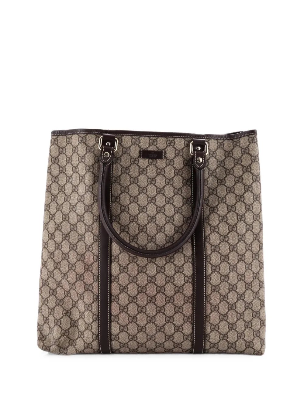 Joy GG Coated Canvas with Leather Large tote bag