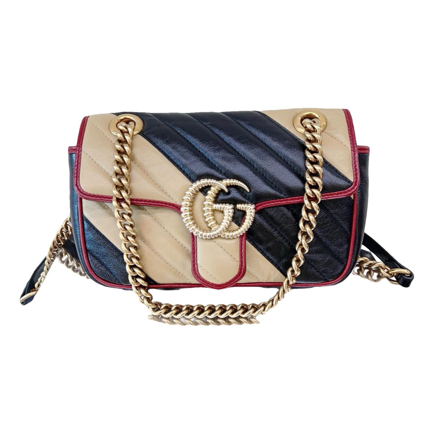 GG Marmont Flap leather crossbody bag