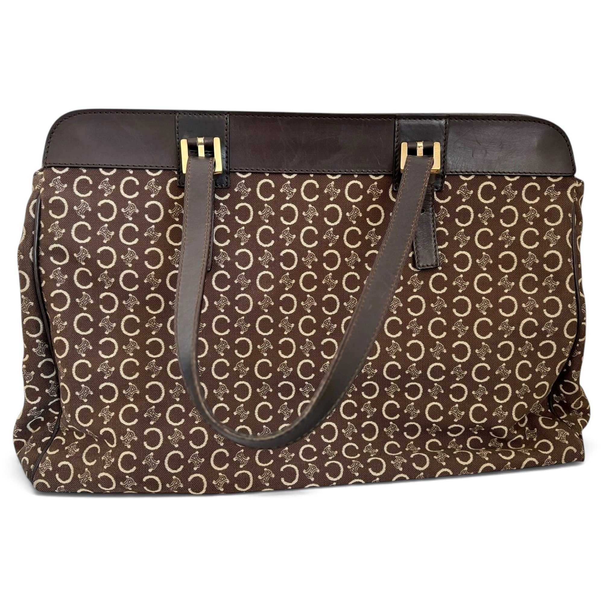 Cabas leather handbag