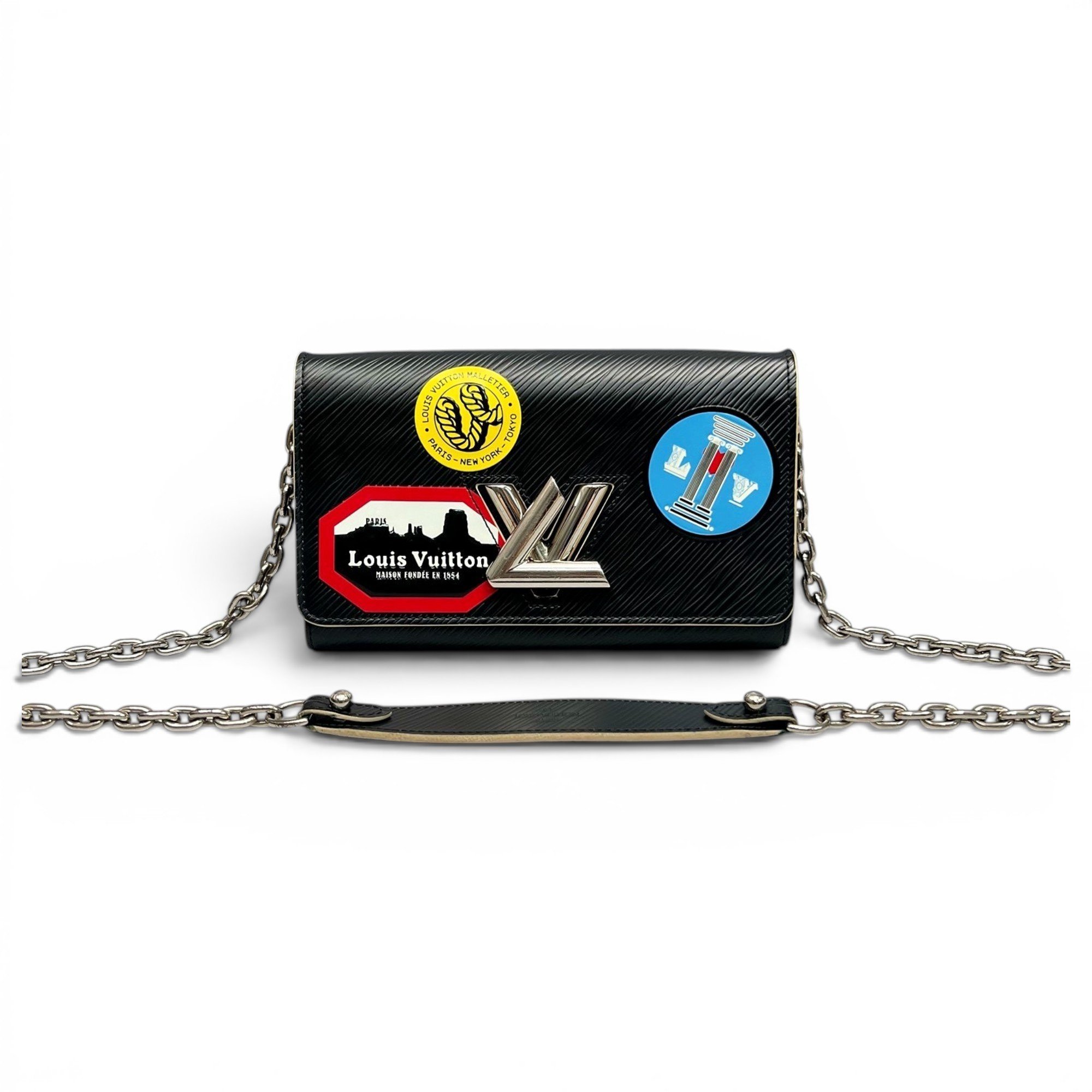 Twist leather handbag