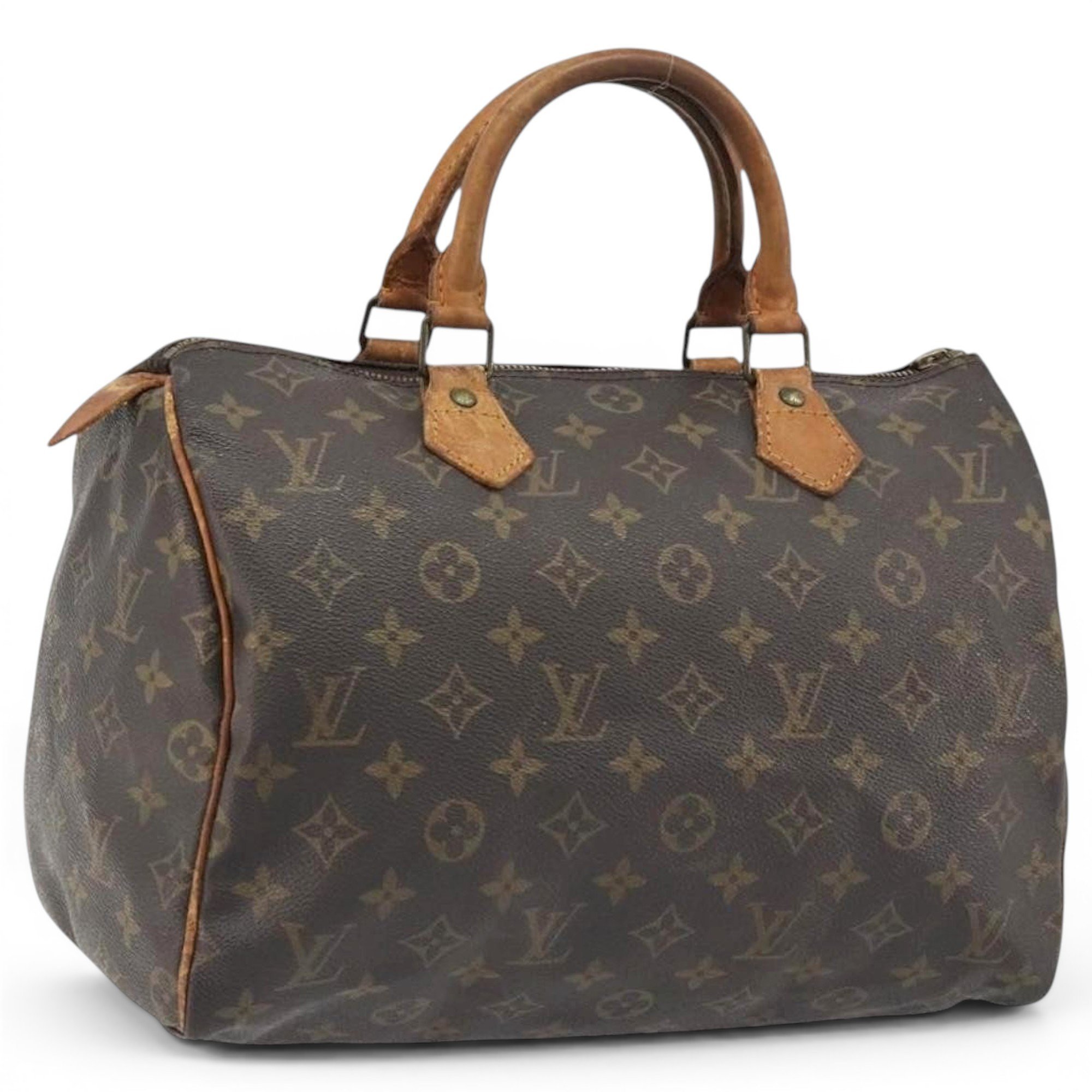 Speedy leather handbag
