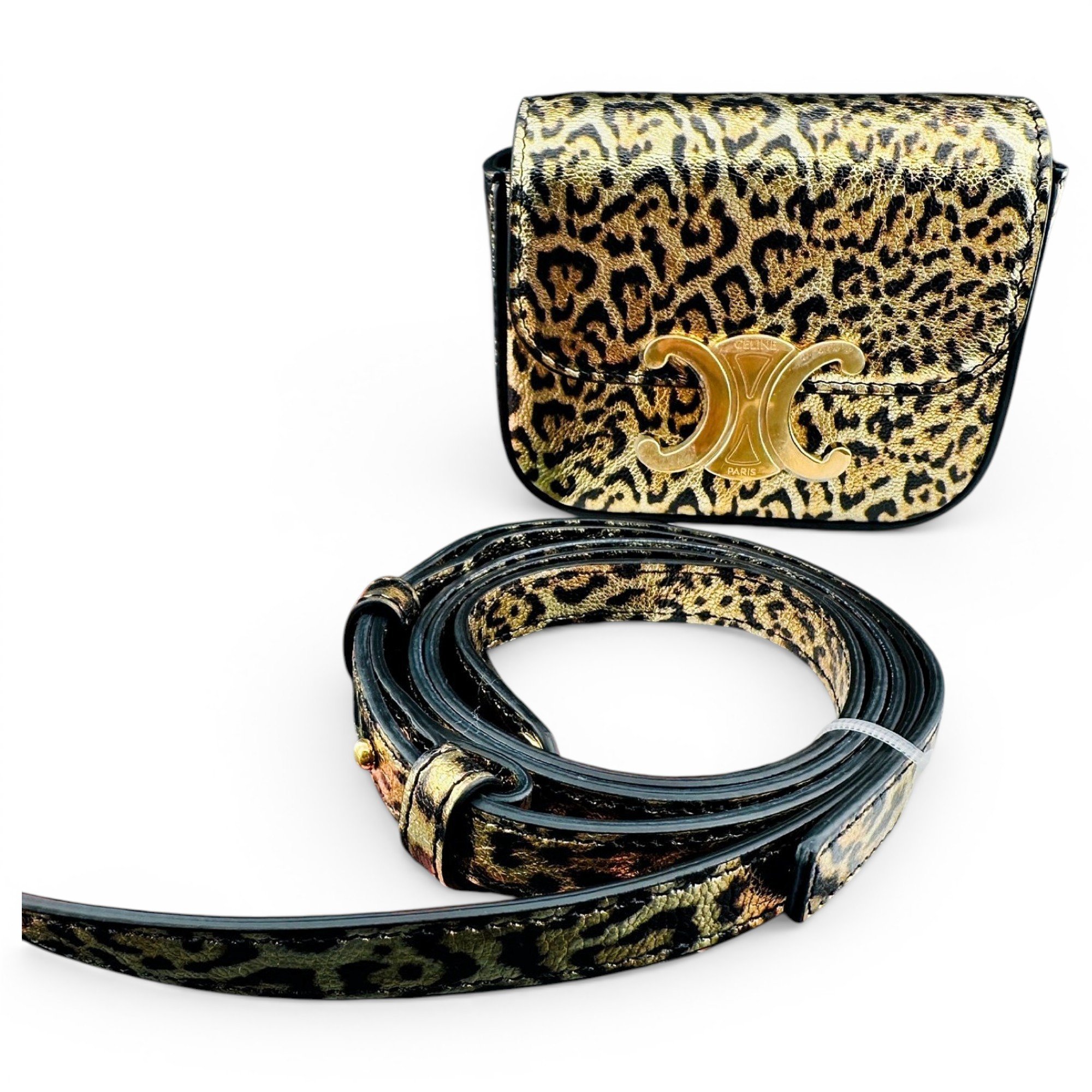 Triomphe leather crossbody bag
