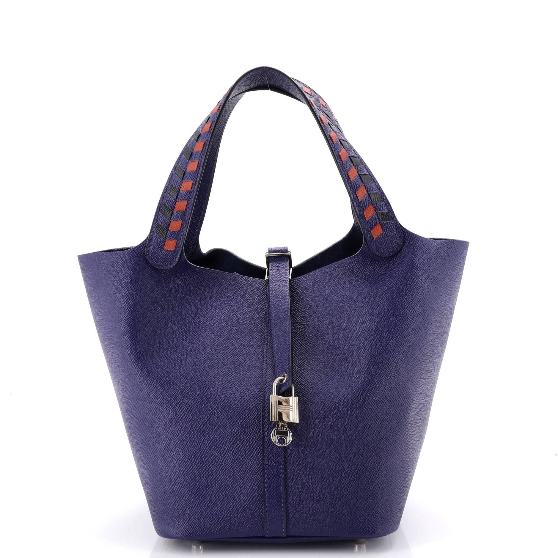 Picotin leather tote