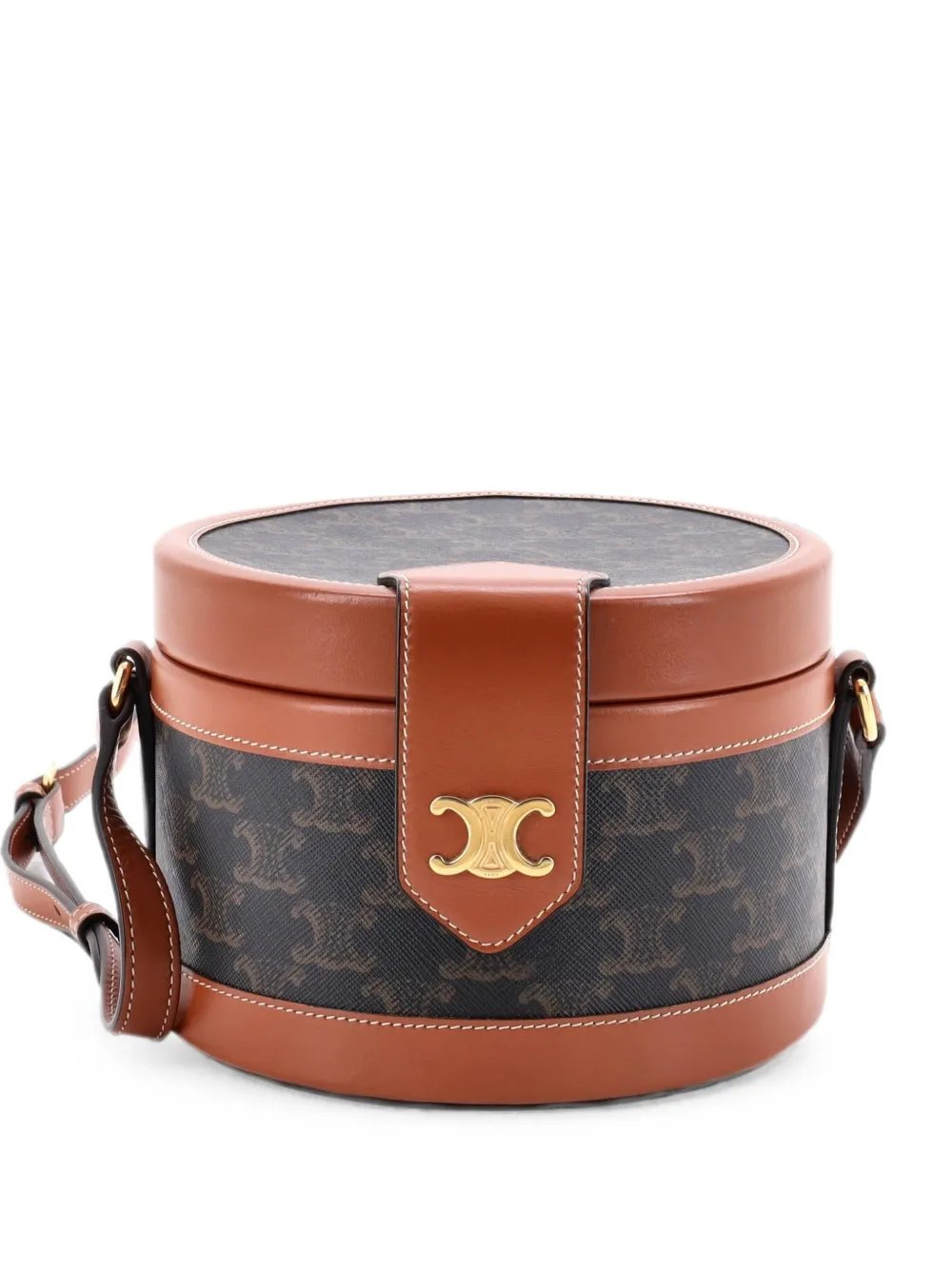 Tambour Bag Triomphe Coated Canvas Medium crossbody bag