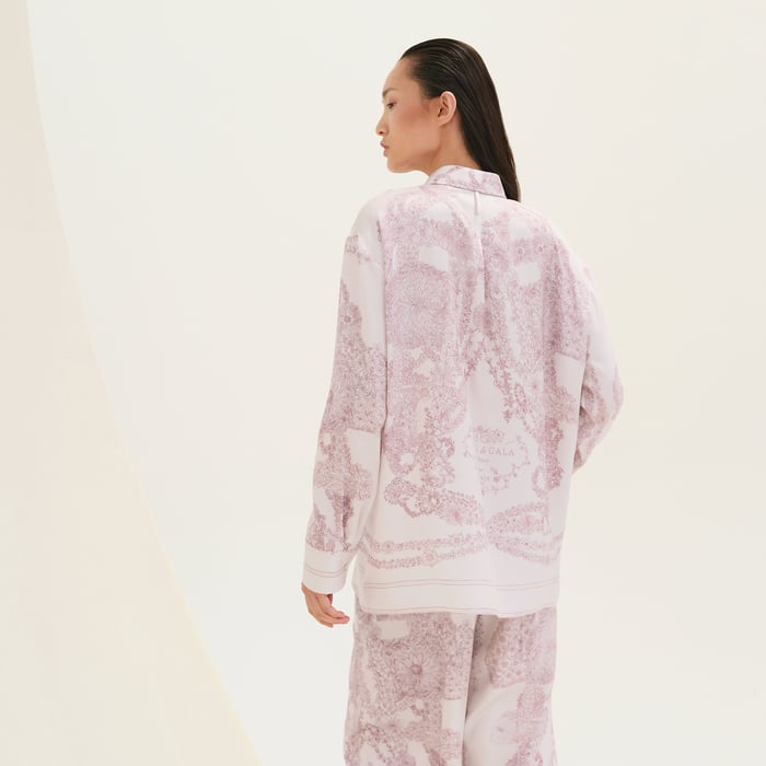 Rose Pâle "Bride De Gala En Fleurs" Shirt