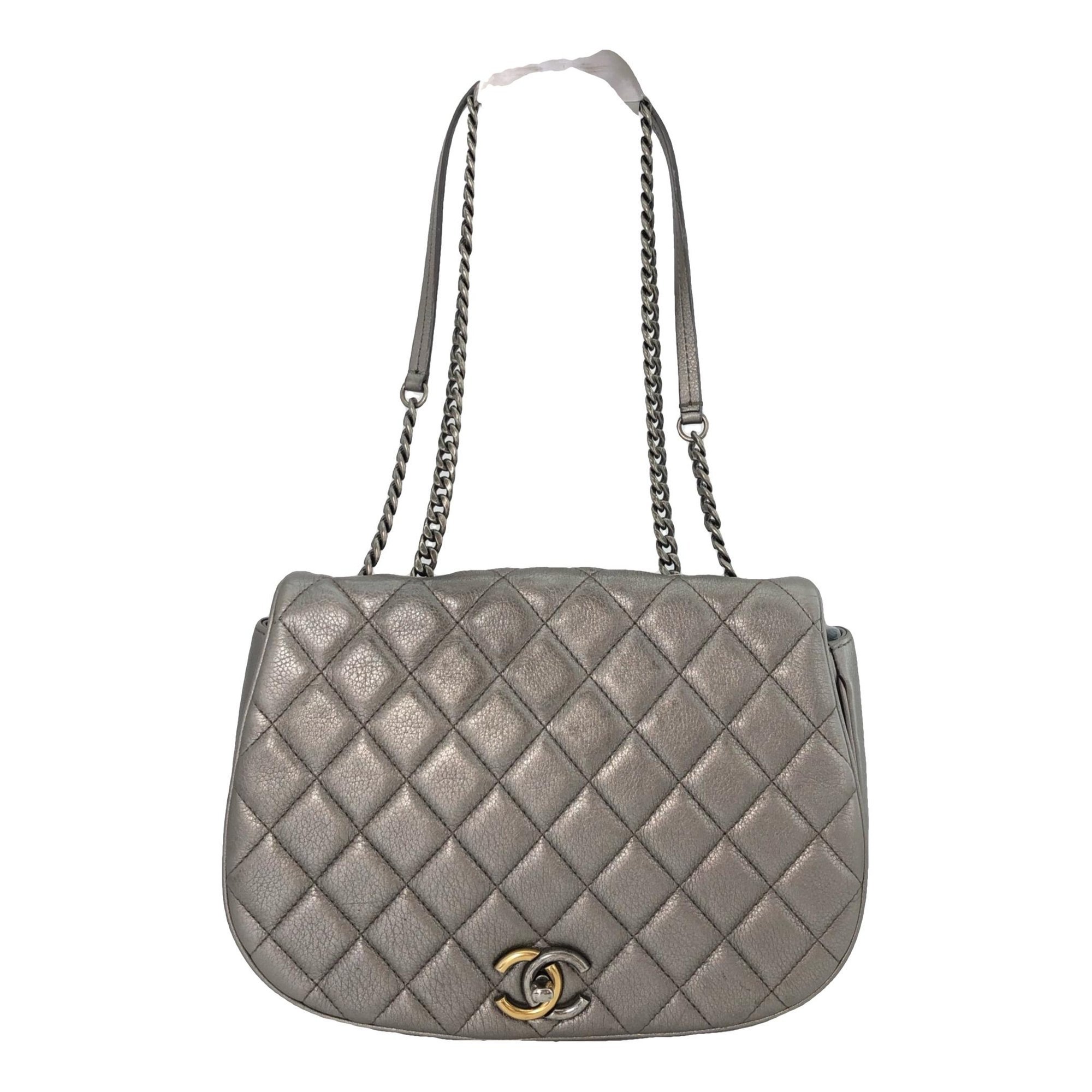 Statement leather handbag