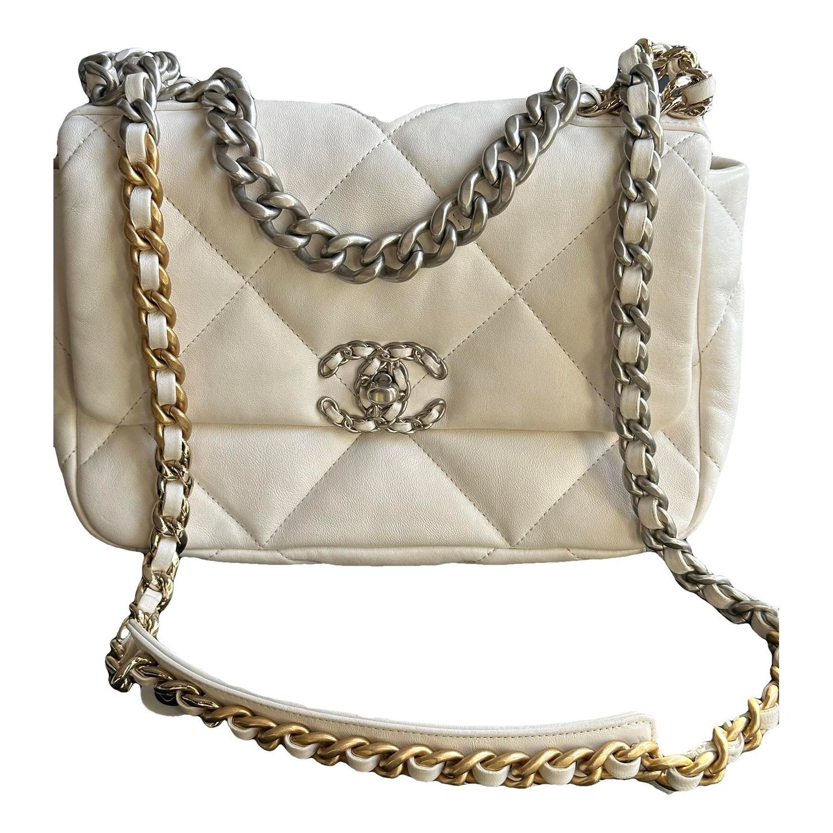 Chanel 19 pony-style calfskin handbag