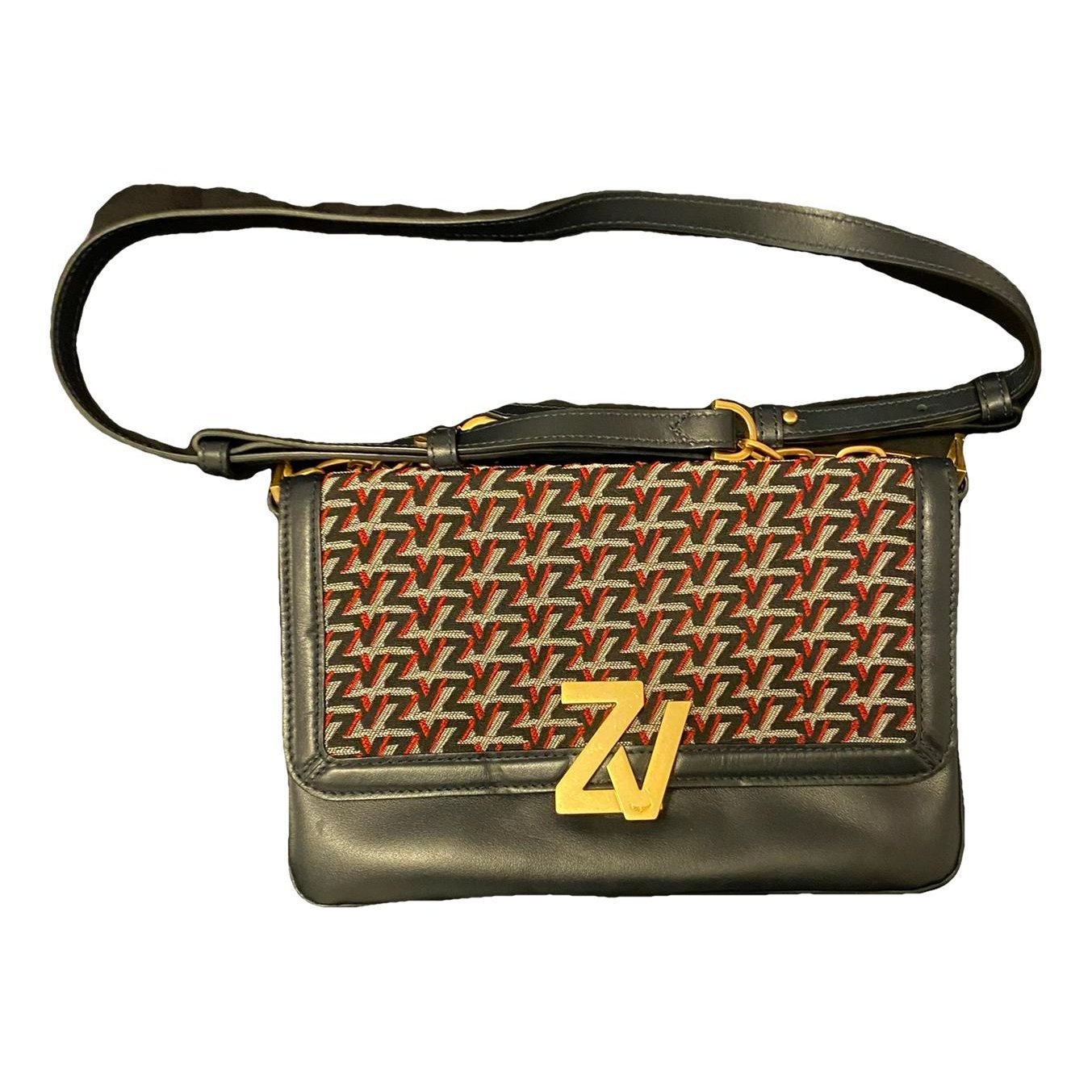 Leather clutch bag