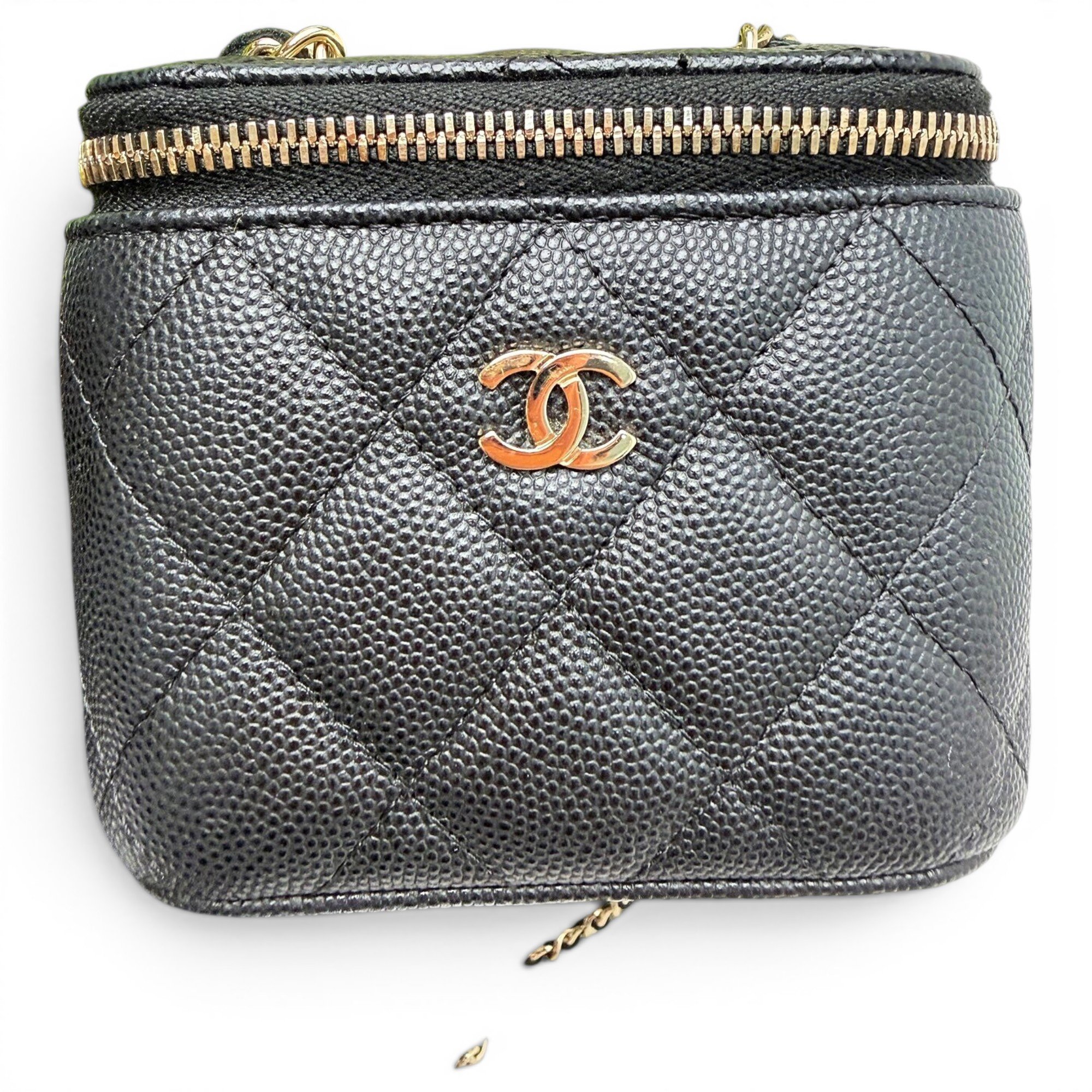 Trendy CC Vanity leather handbag