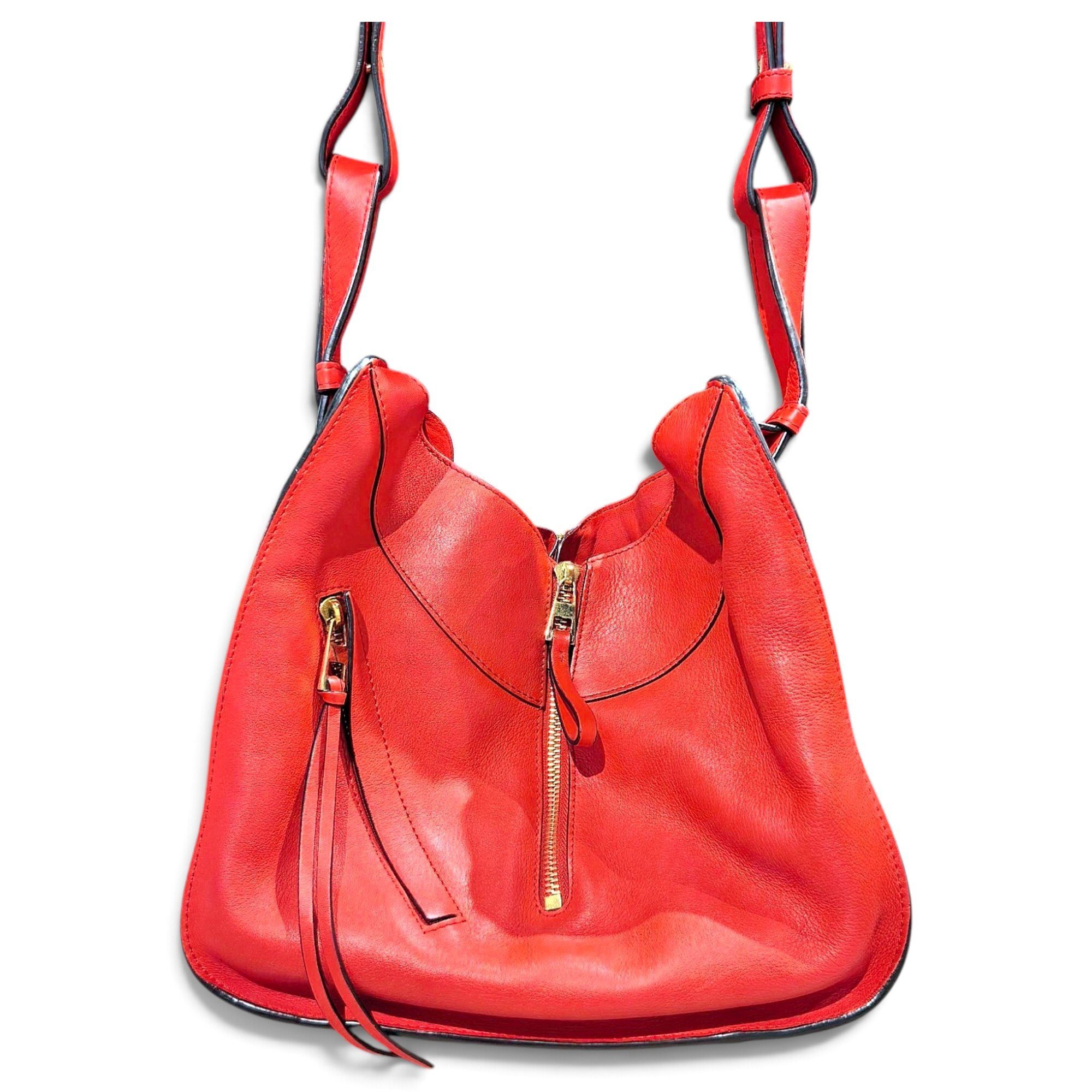 Hammock leather handbag