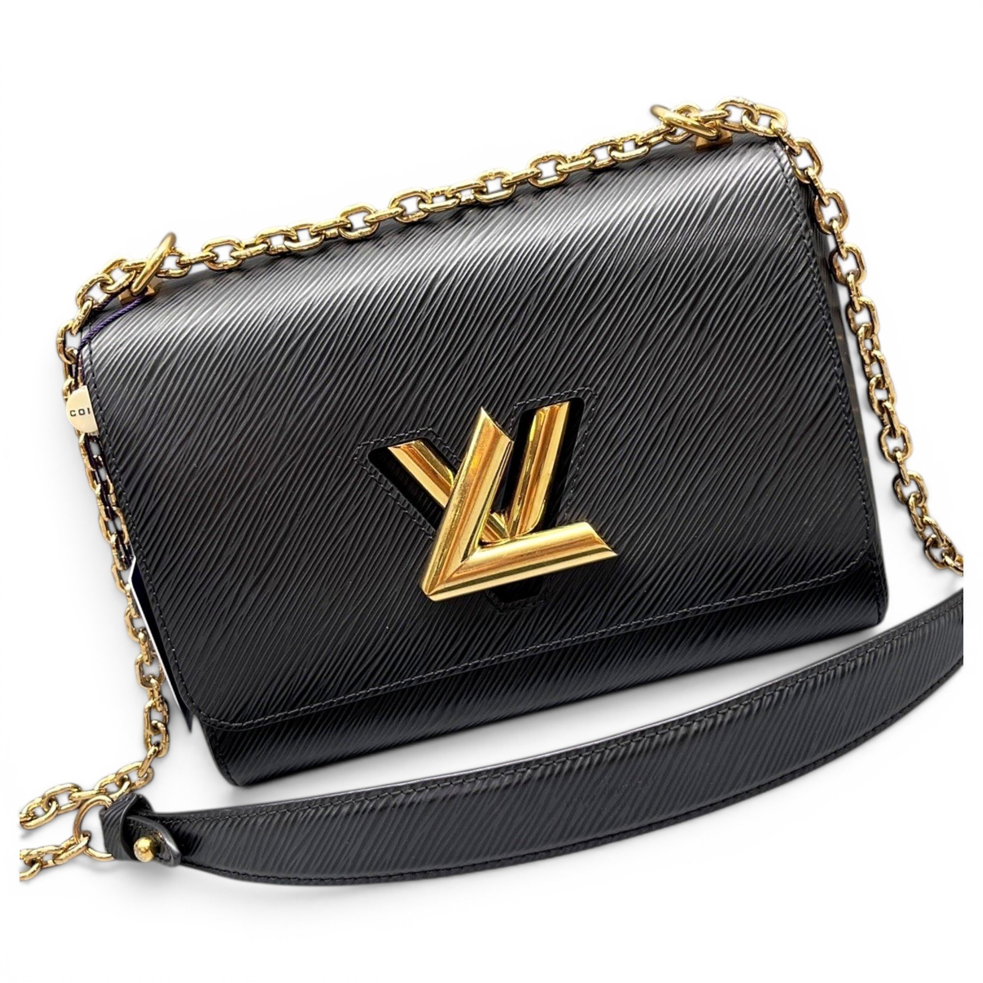 Twist leather handbag