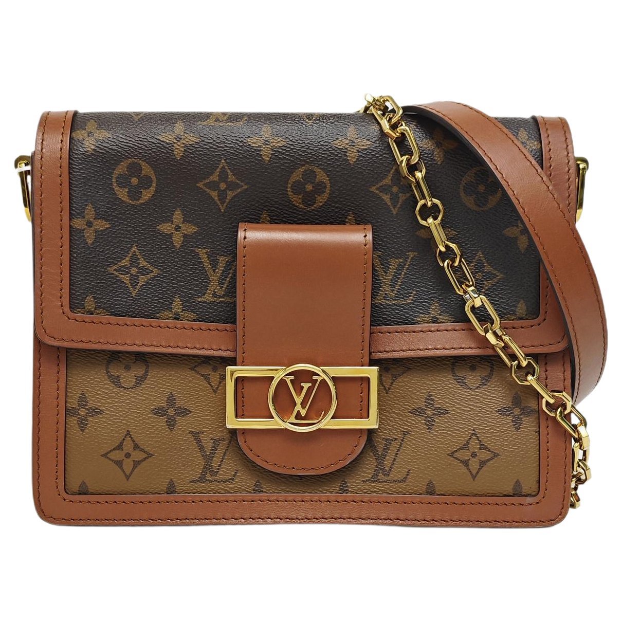 Dauphine leather crossbody bag