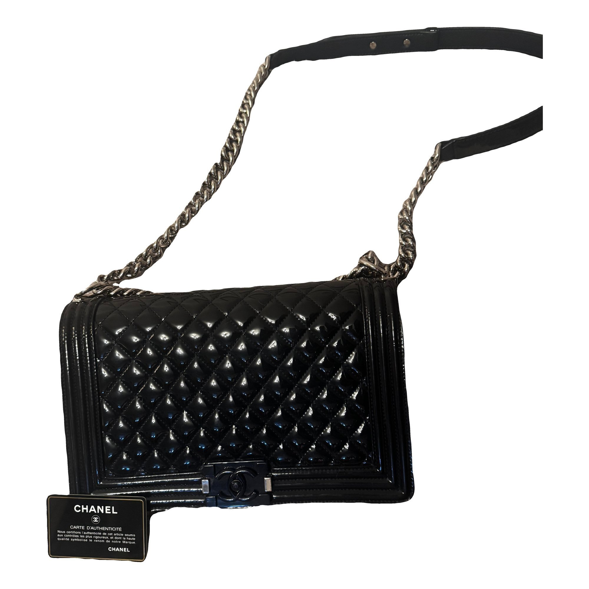 Boy patent leather handbag