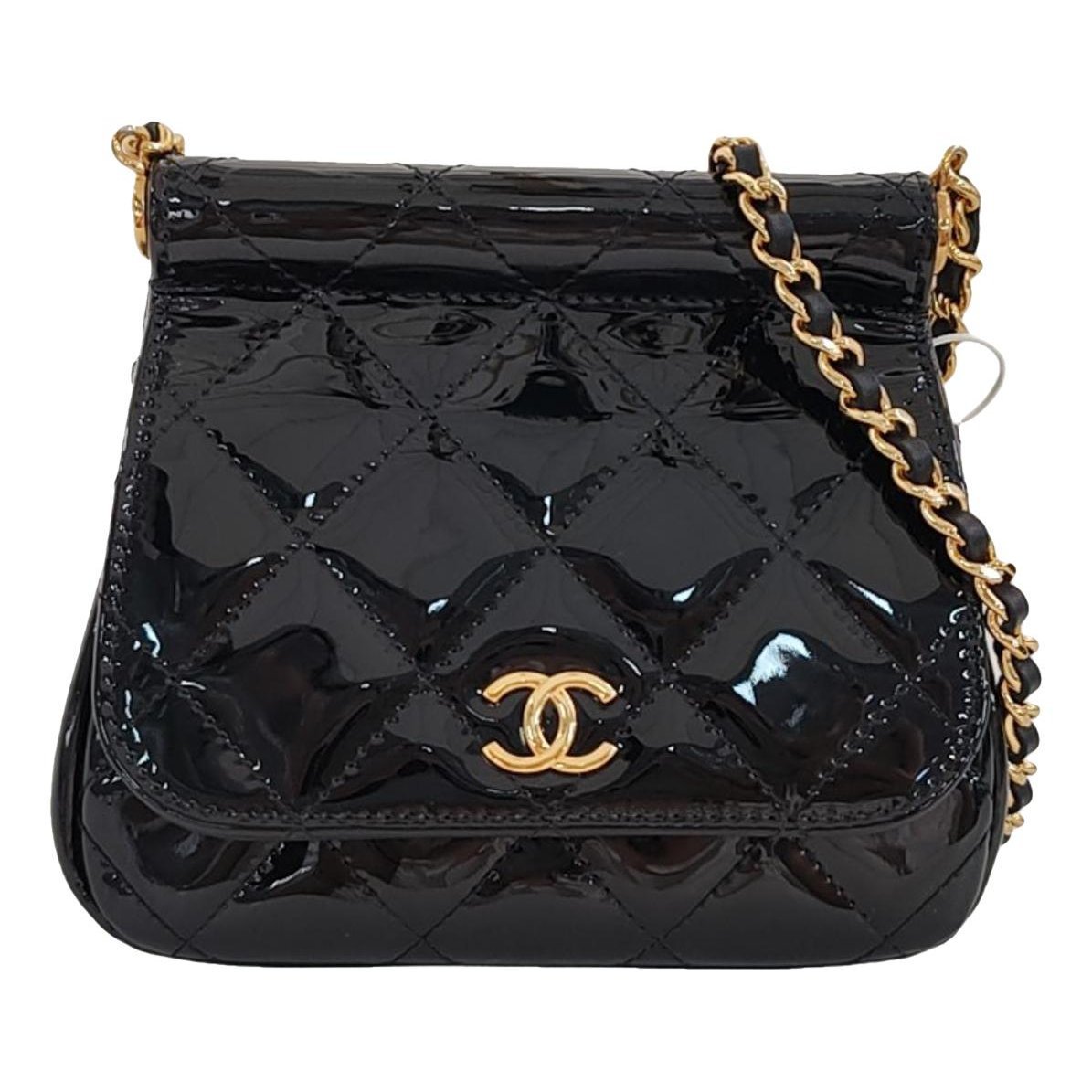 Patent leather crossbody bag