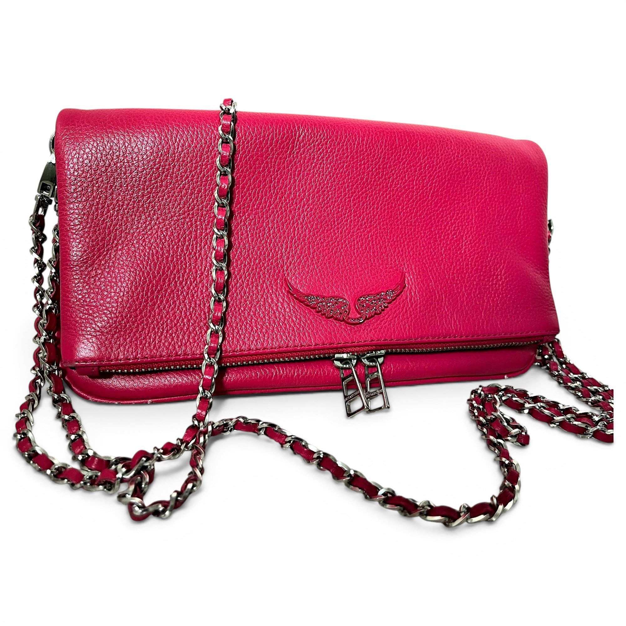 Rock leather crossbody bag