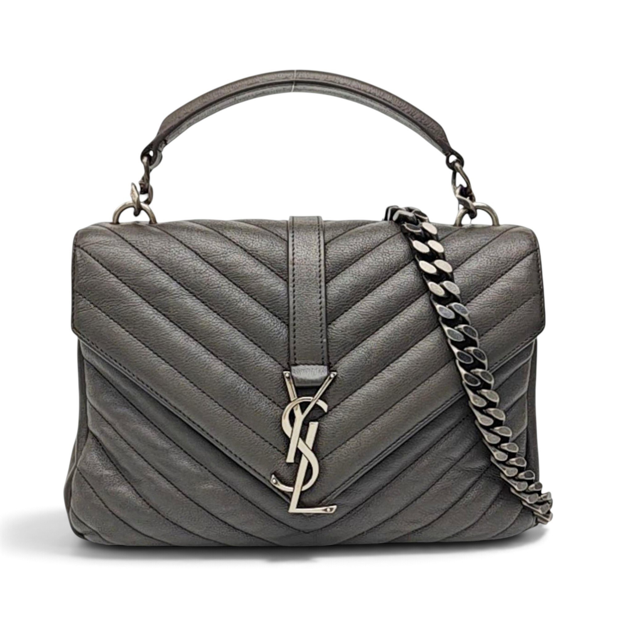 Collége monogramme leather handbag