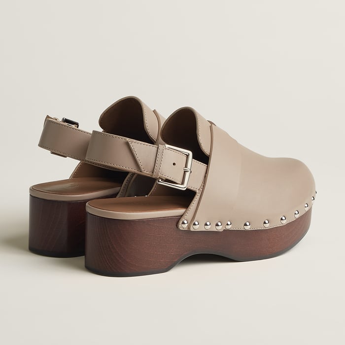Beige Mastic Hermione Mule