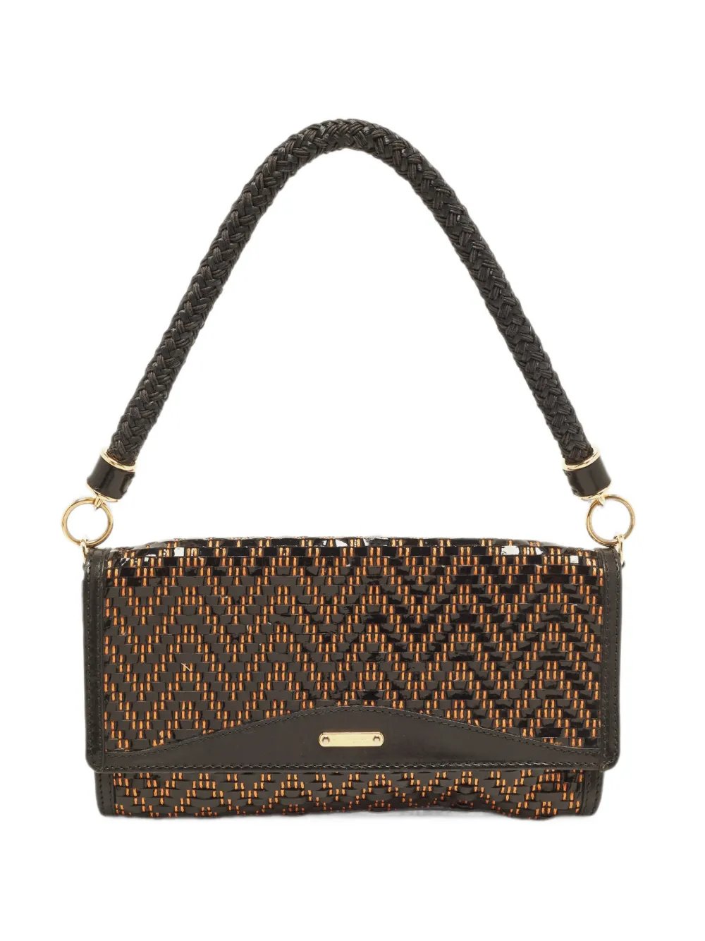 Burberry chevron-patterned leather tote bag