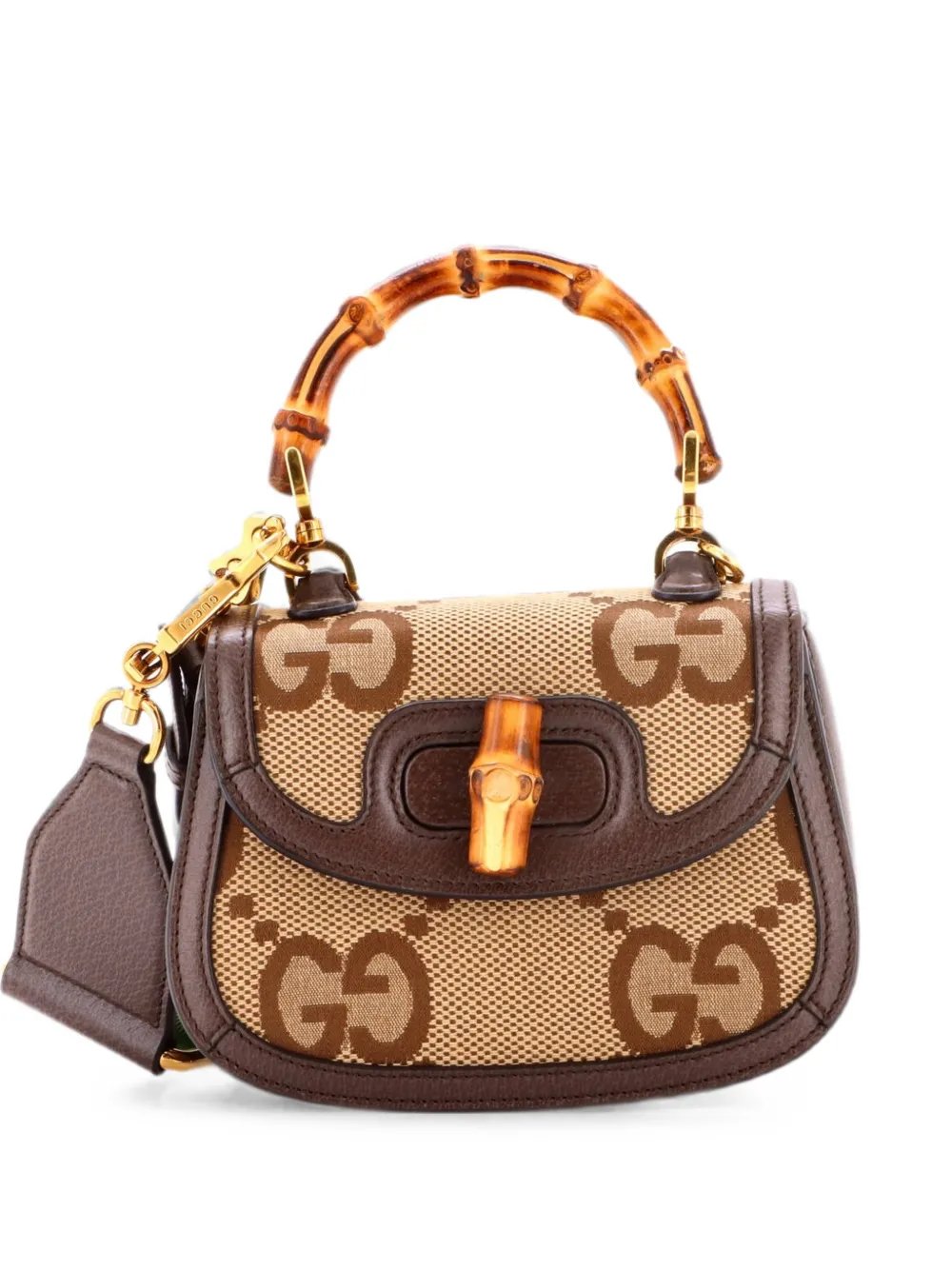 Bamboo 1947 Top Handle Bag Jumbo GG Canvas Mini crossbody bag