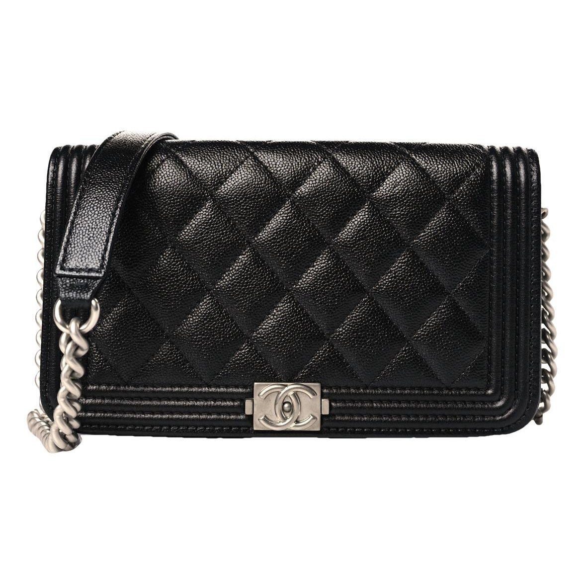 Wallet On Chain Boy leather crossbody bag