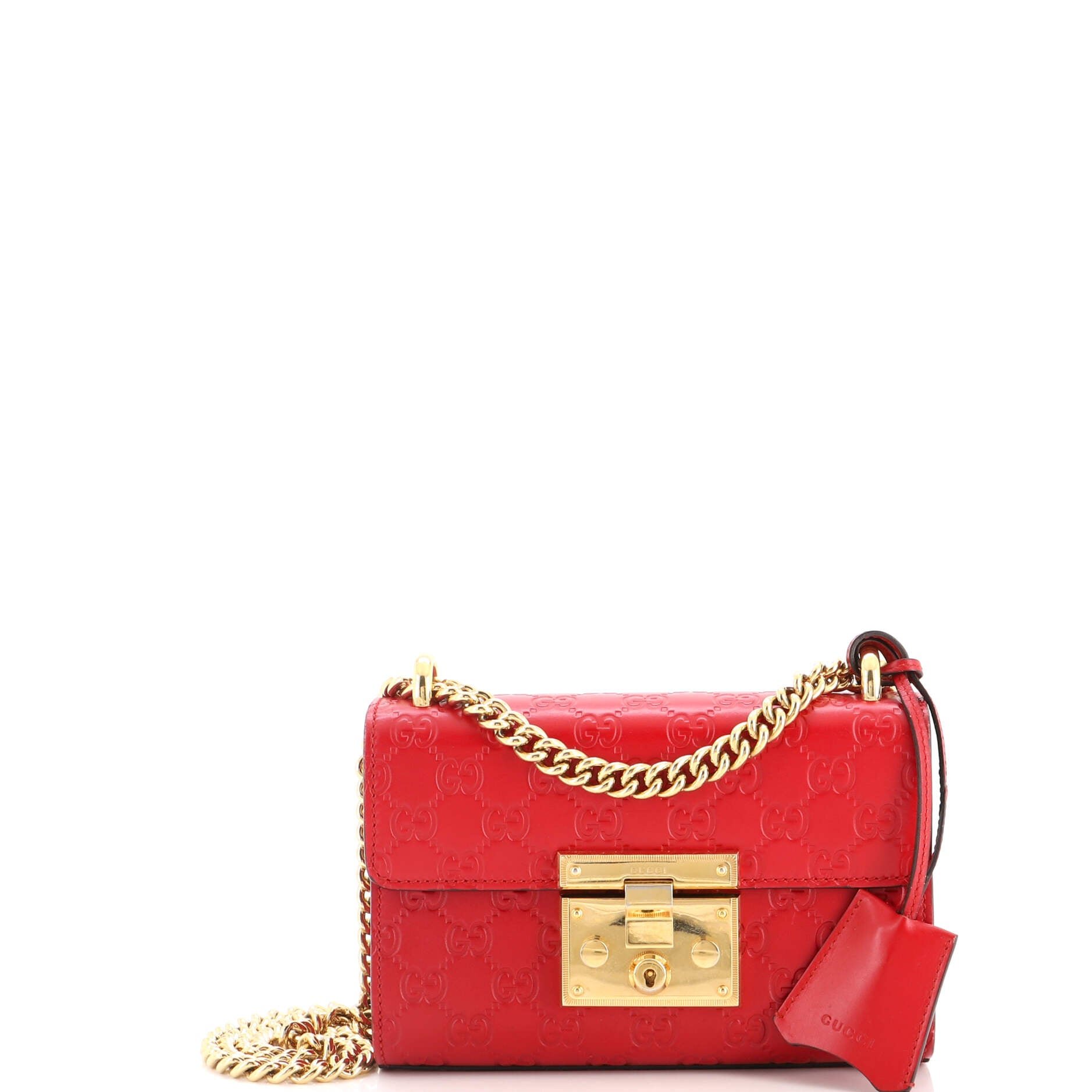 Padlock Shoulder Bag Guccissima Leather Small