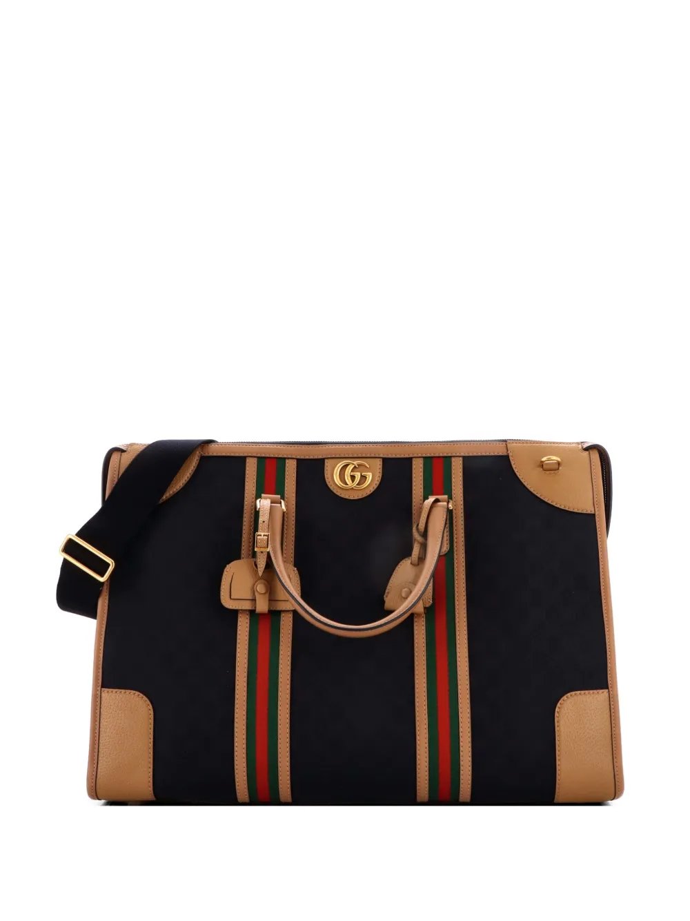 Bauletto Duffle Bag GG Canvas with Leather XL travel bag