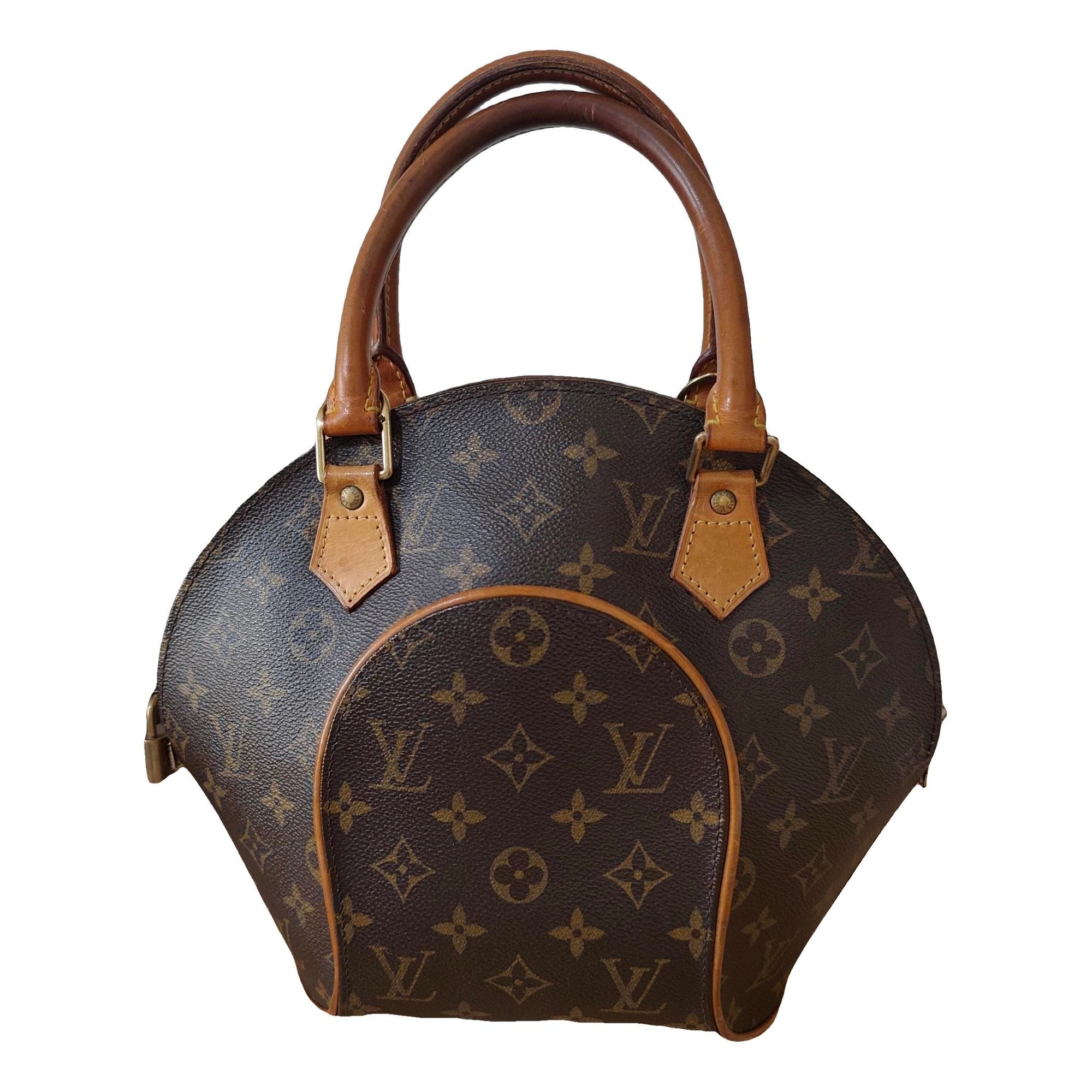 Ellipse leather handbag