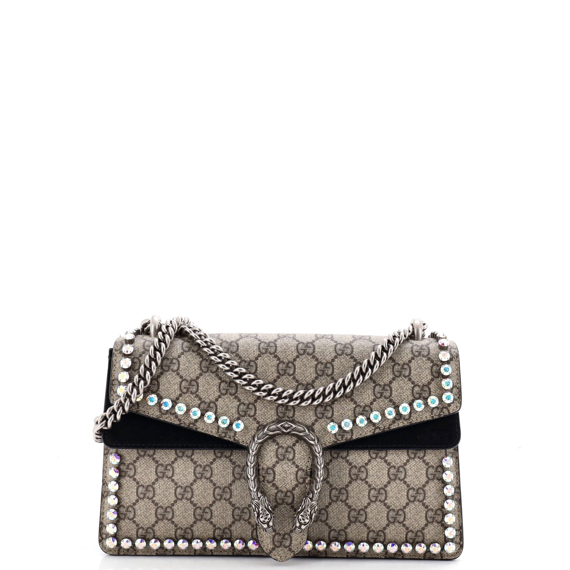 Dionysus Bag Crystal Embellished GG Coated Canvas Medium