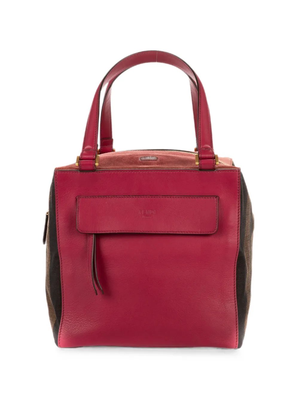 Pequin-stripe shopper tote bag