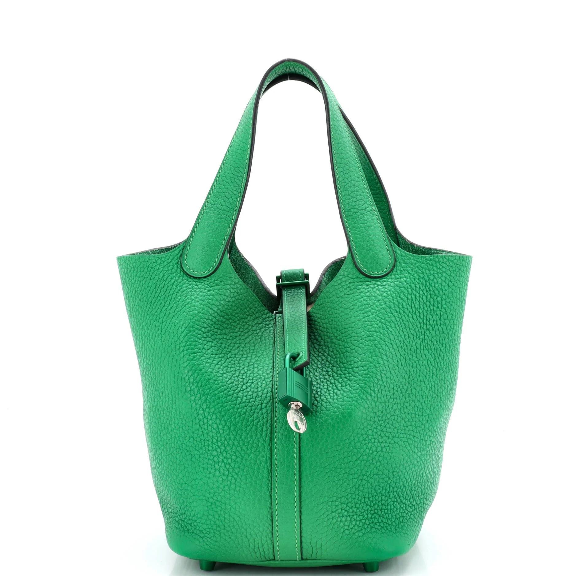 Picotin leather handbag