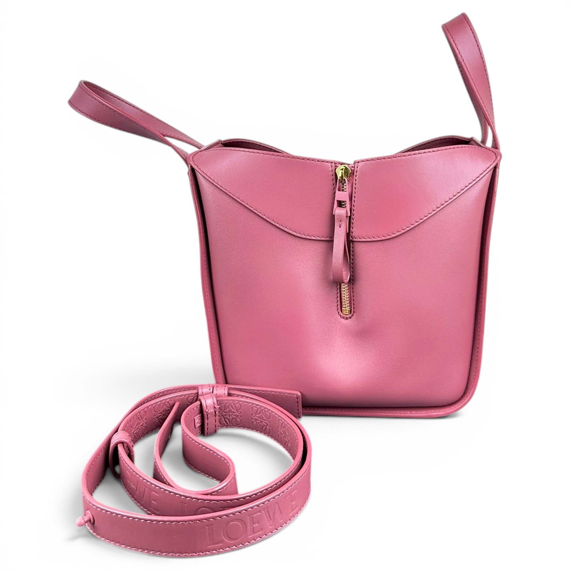 Hammock leather handbag