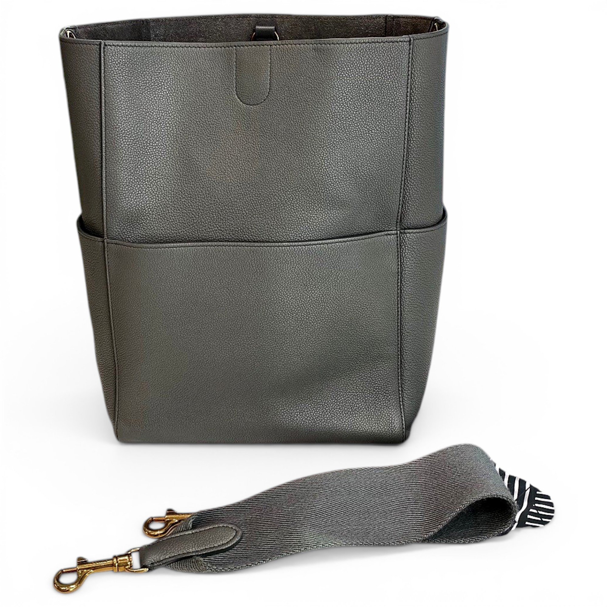 Seau Sangle leather handbag