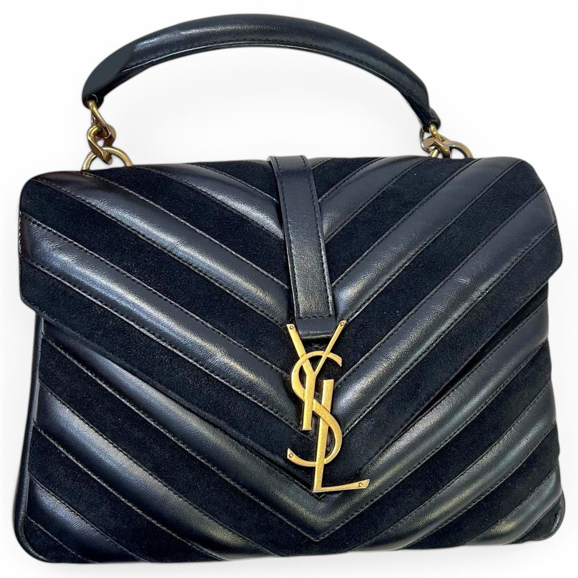 Collége monogramme leather handbag