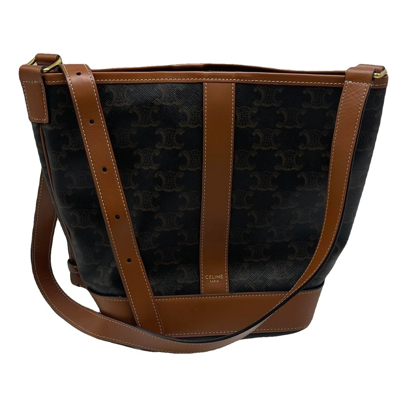 Triomphe leather tote
