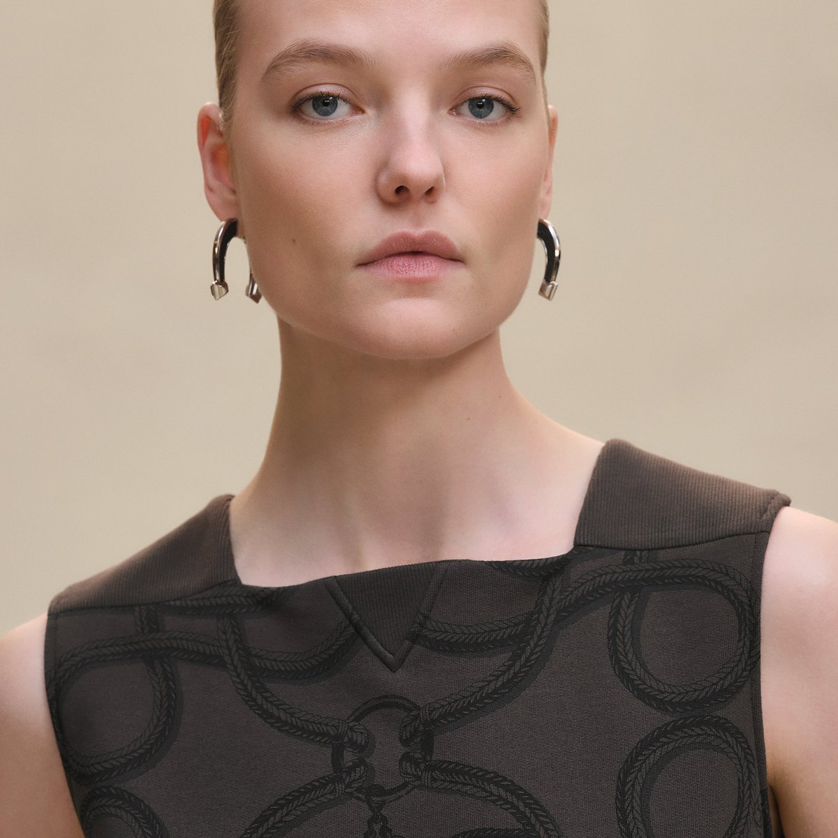 "Palefroi Remix" sleeveless dress