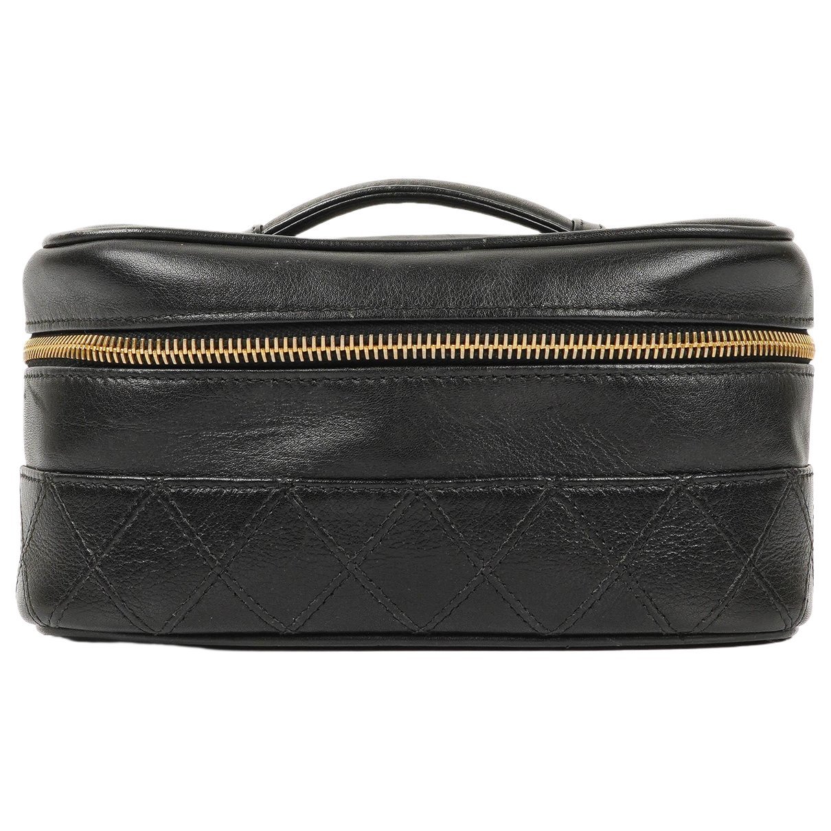Vanity leather handbag