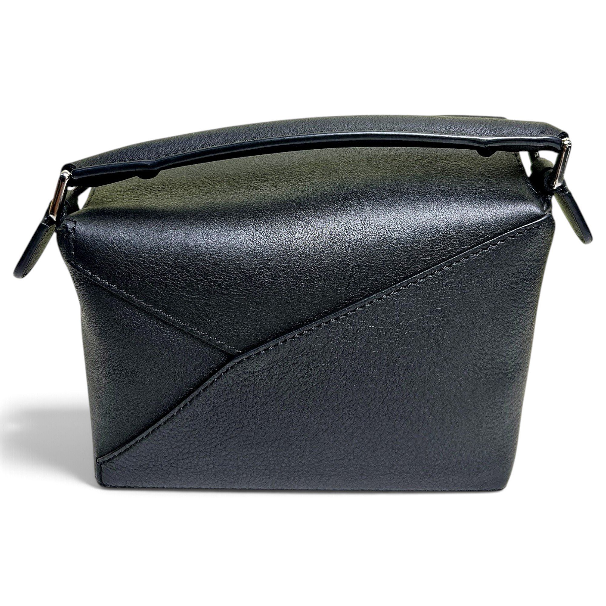 Puzzle leather crossbody bag