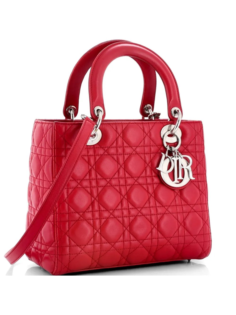 Lady Dior Bag Cannage Quilt Lambskin Medium satchel